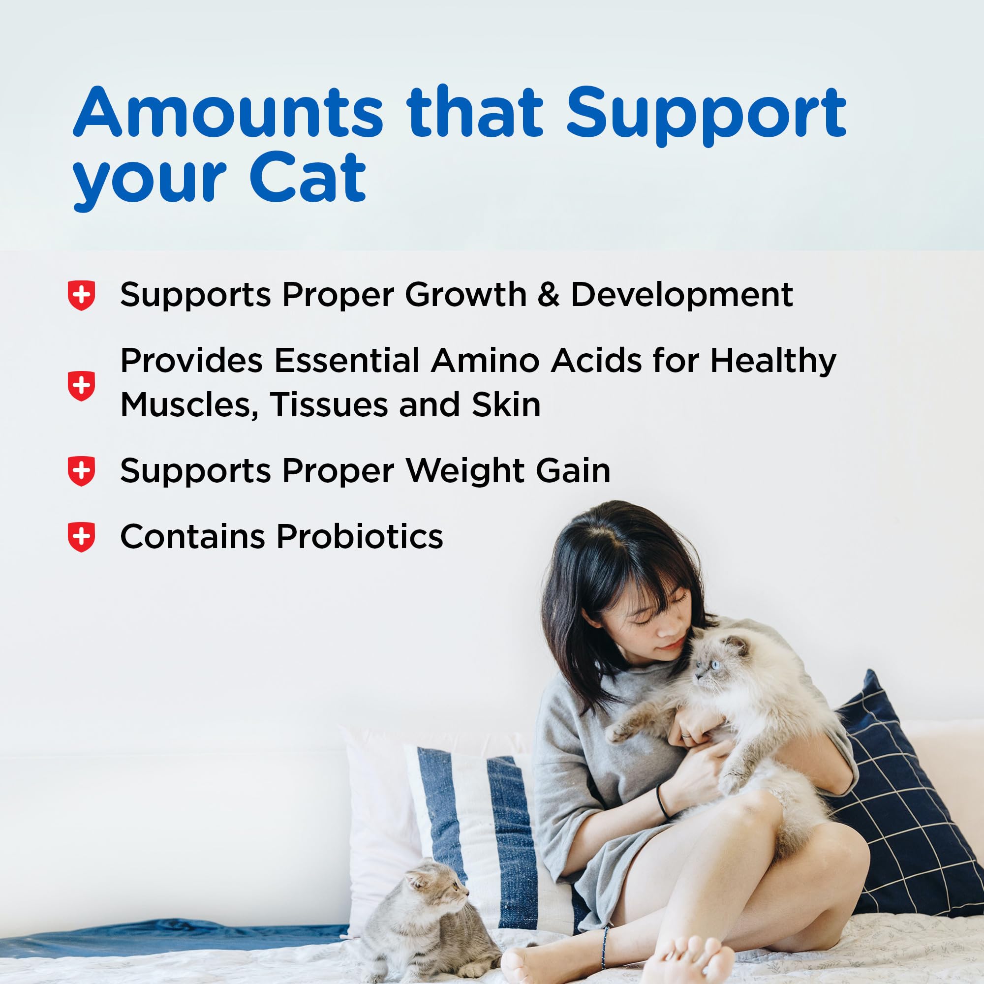 Nutri-Vet Milk Replacement For Kittens - Healthy Gut Support with Probiotics - Essential Nutrients - Veterinarian Formulated - 1