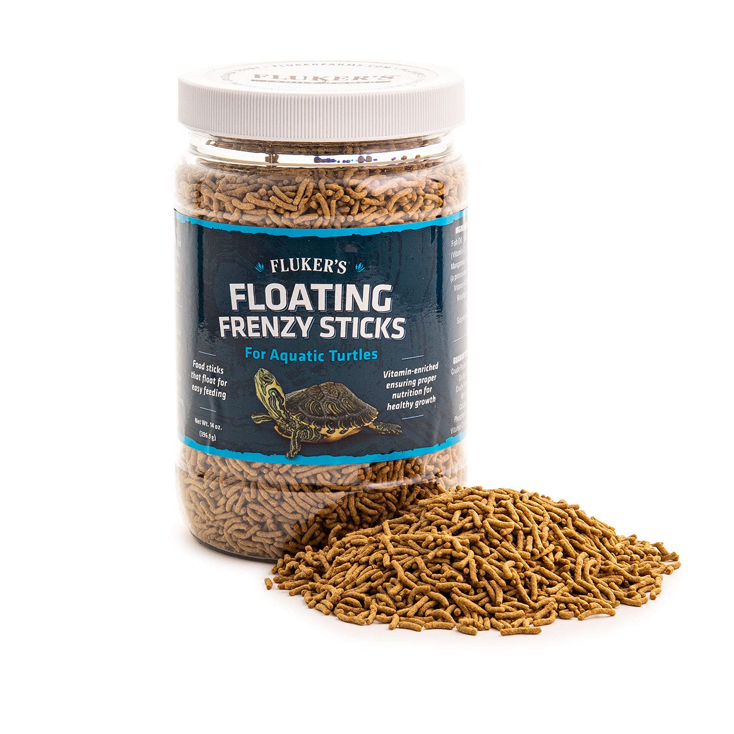 Flukers Aquatic Turtle Feeding Frenzy Sticks, 14 oz