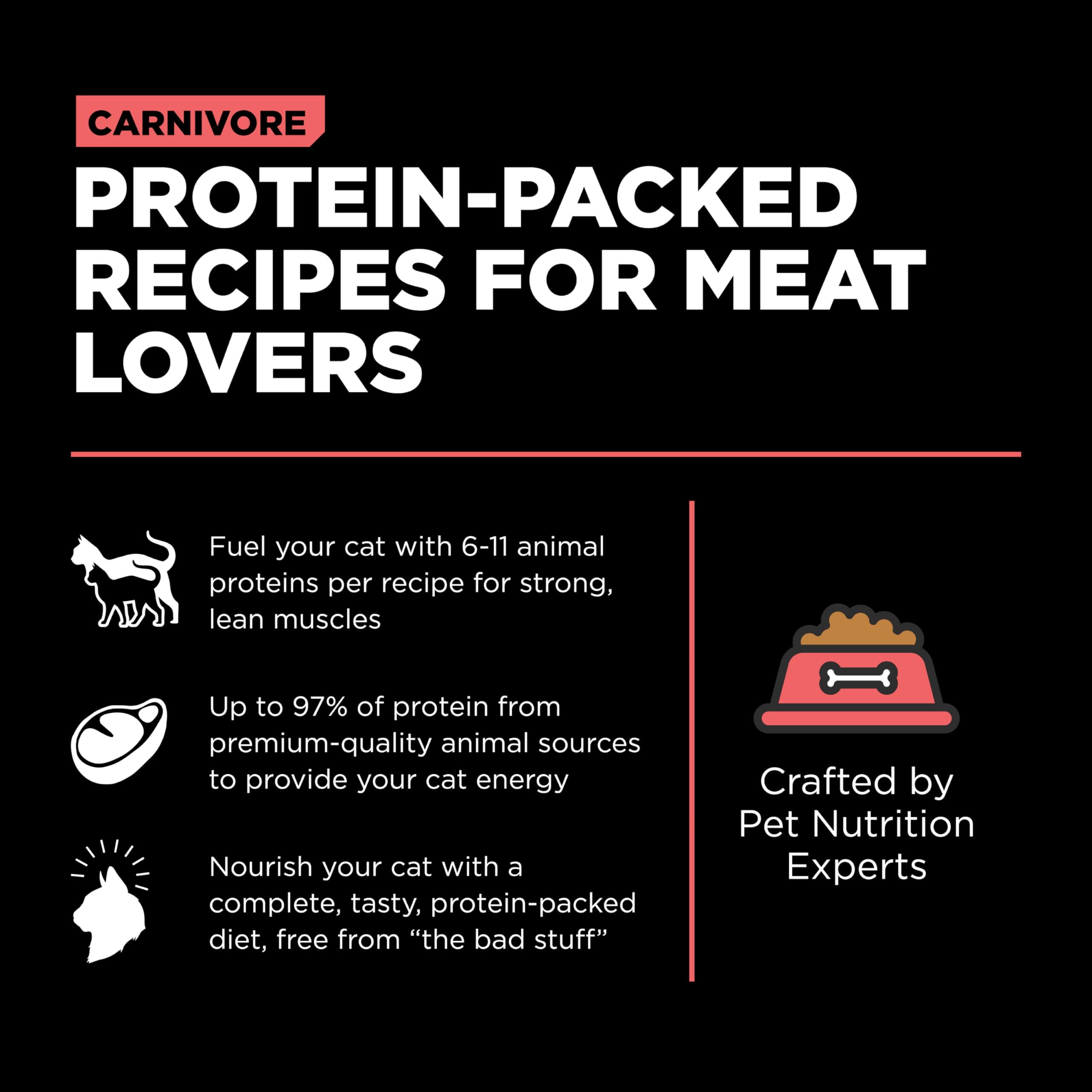 Go! Solutions Carnivore, Grain-Free, Protein Rich Dry Cat Food, Salmon and Cod Recipe, 16 lb Bag