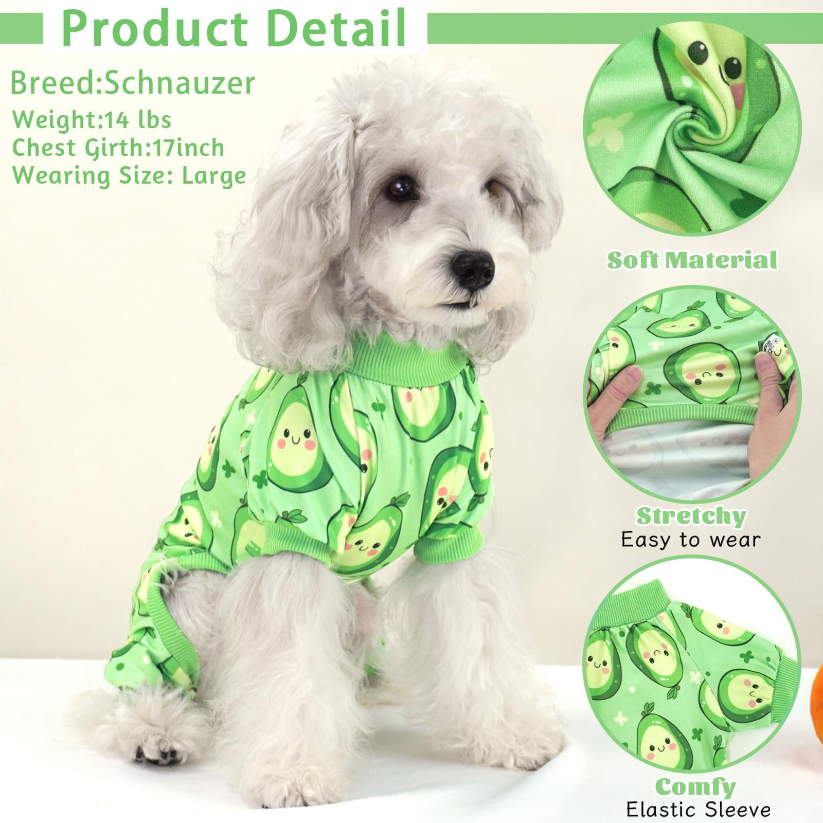 Xpudac 4 Pack Dog Pajamas For Small Dogs Girl Boy Soft Stretchy Pjs Summer Puppy Clothes For Doggie Pet Outfits, Small