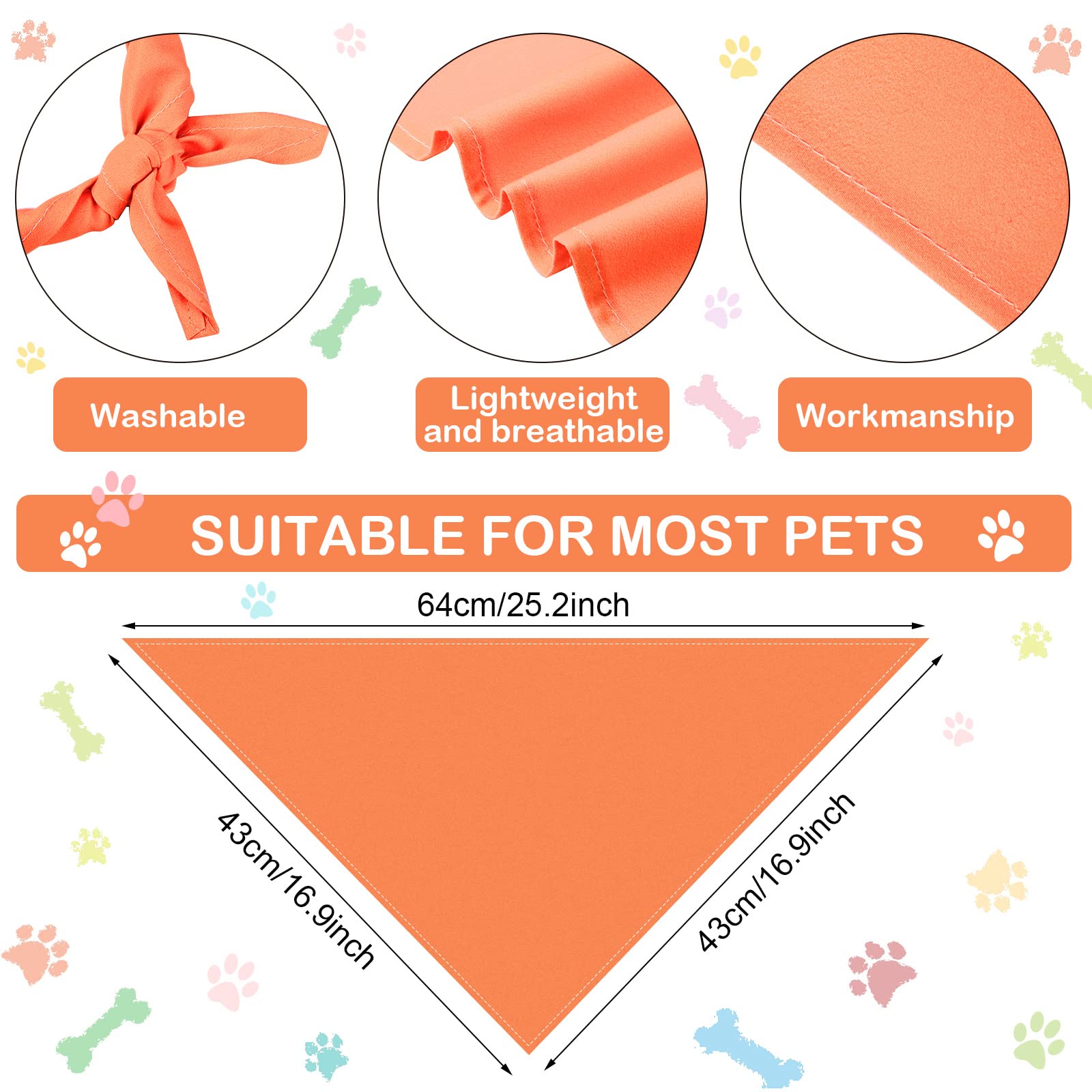Saintrygo 30 Pcs Dog Bandanas Bulk Sublimation Plain Bandanas Bulk For Christmas Birthday Doggy Heat Transfer Triangle Scarf Washable Adjustable Bandana For Small Medium Large Pets Dogs(L)