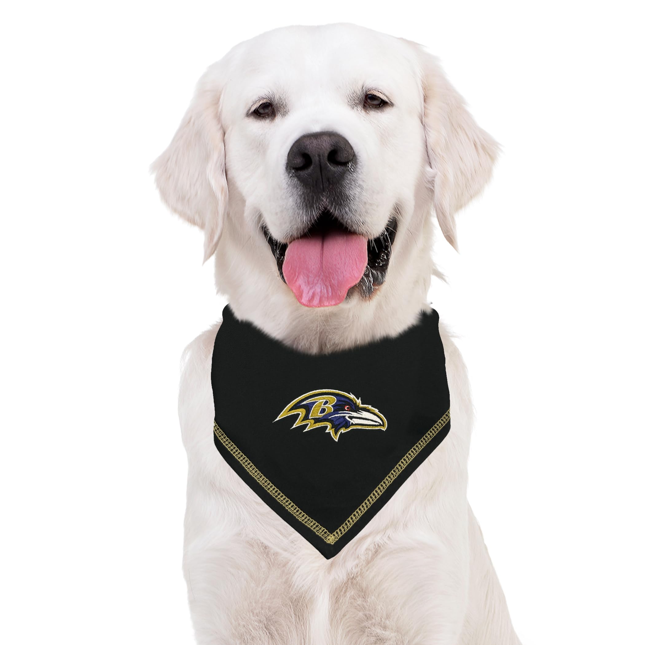 Pets First Nfl Baltimore Ravens Tie Bandana, Size Small/Medium. Dog Bandana Scarf Bib For Pet Cat Dog. The Ultimate Game-Day, Pa