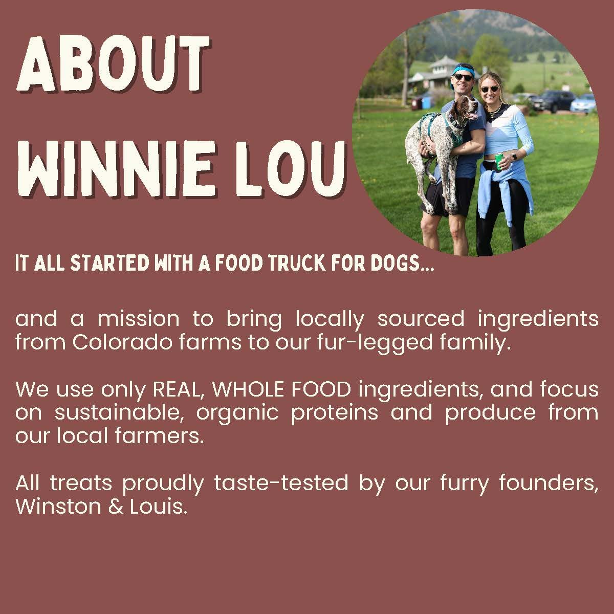 Winnie Lou Wild Boar Jerky Dog Treats - Limited Ingredient, Human Grade, Training Treats for Small, Medium & Large Dogs, Made in