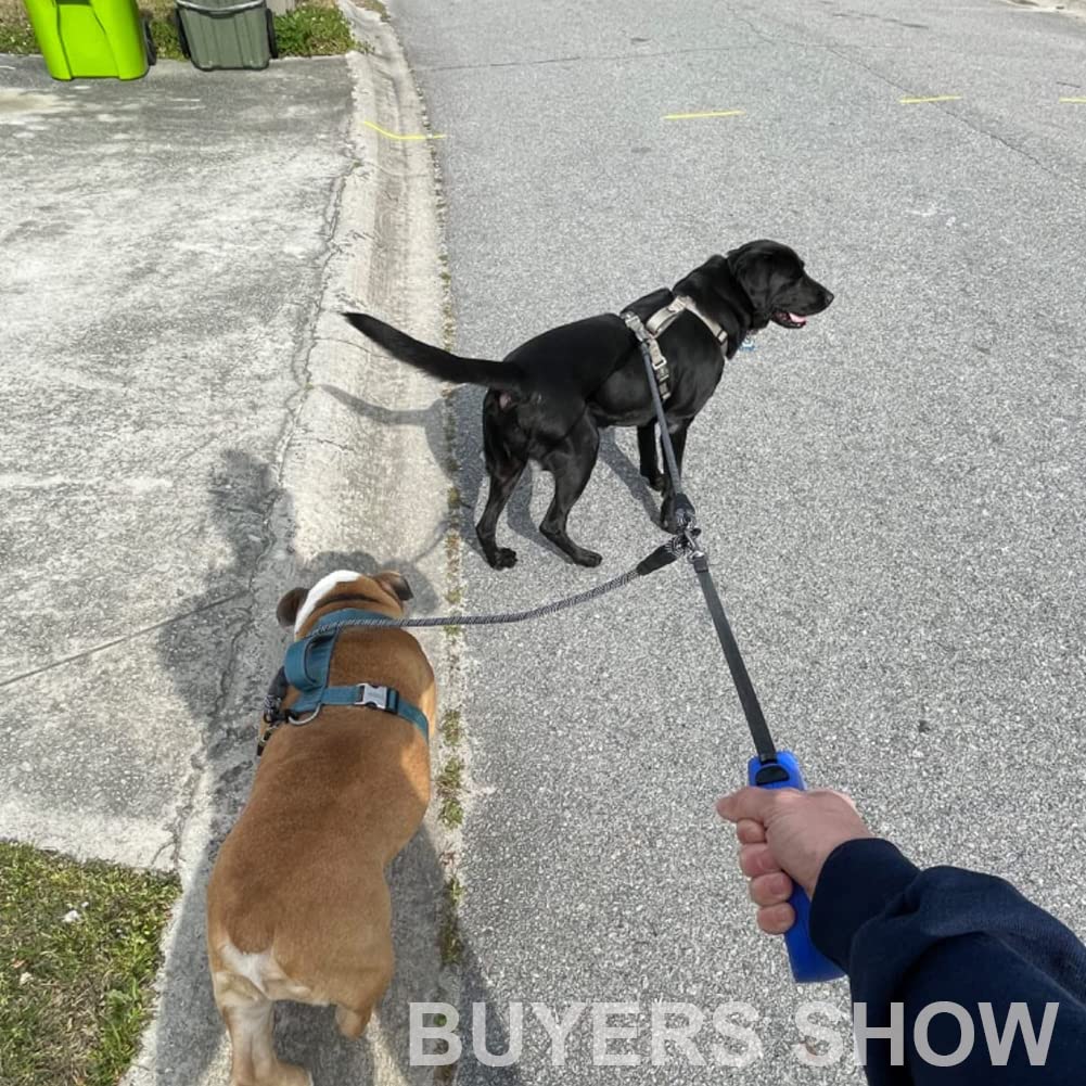 Mycicy Double Dog Leash Coupler, Tandem Leash For Two Dogs, No Tangle 360? Swivel Rotation Dual Strong Splitter, For Large Mediu