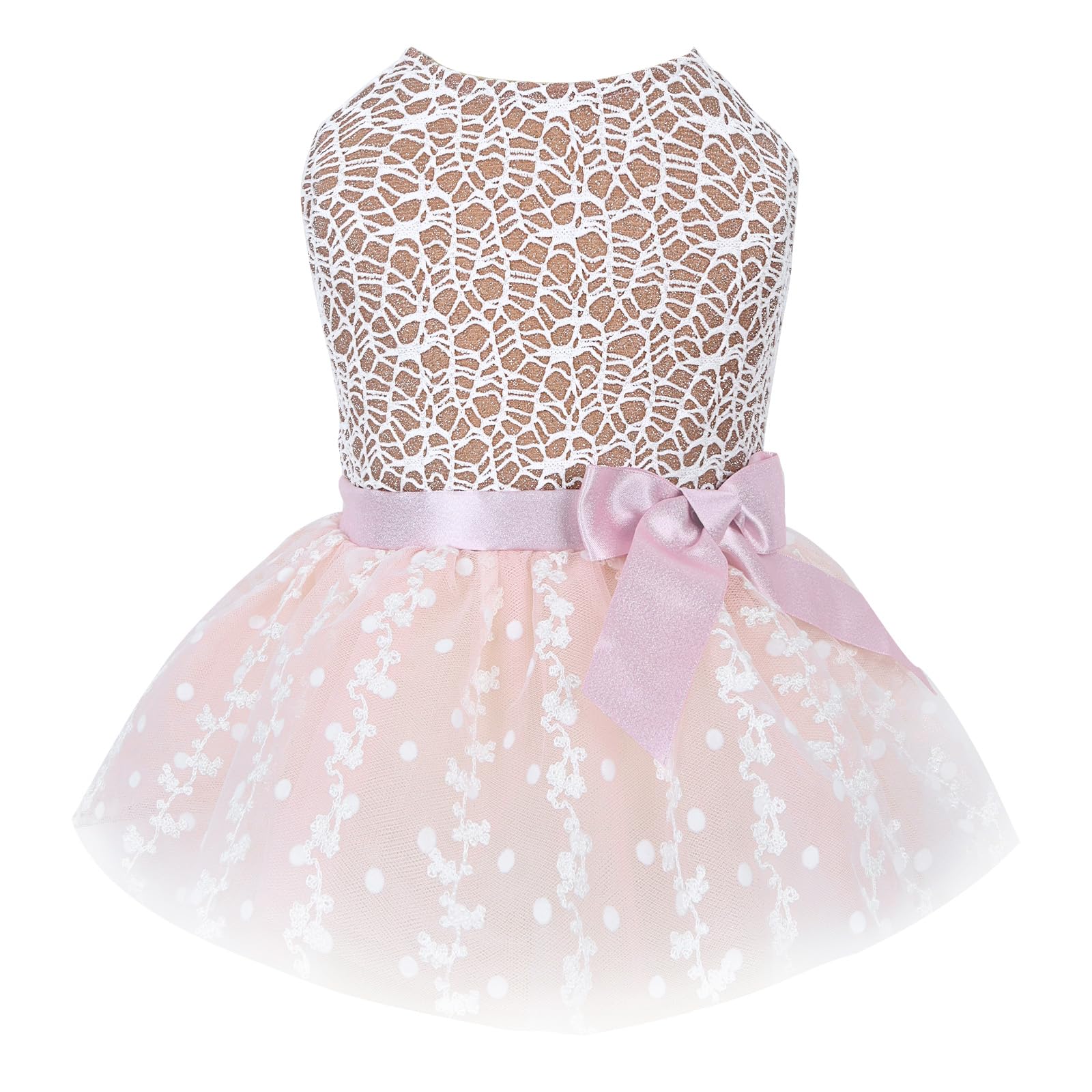 Cutebone Dog Birthday Dress Girl Puppy Skirt Tutu Cat Wedding Outfit Pet Party Clothes For Small Dogs Costume Dd23S