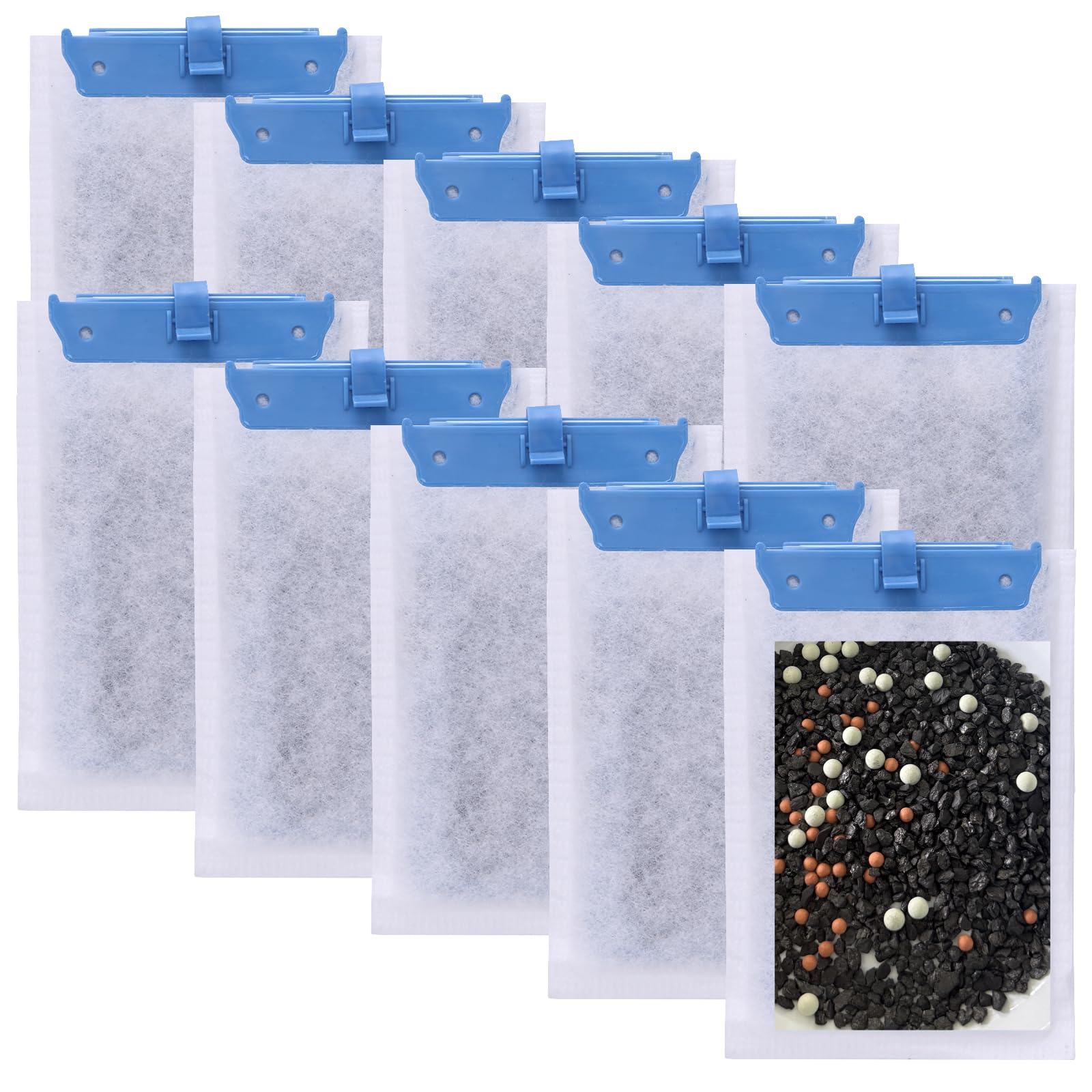 Medium Replacement Filter Cartridges Compatible With Tetra Whisper Bio-Bag For Whisper Pf10, 10I, And Reptofilter 90 Gph - 10-Co