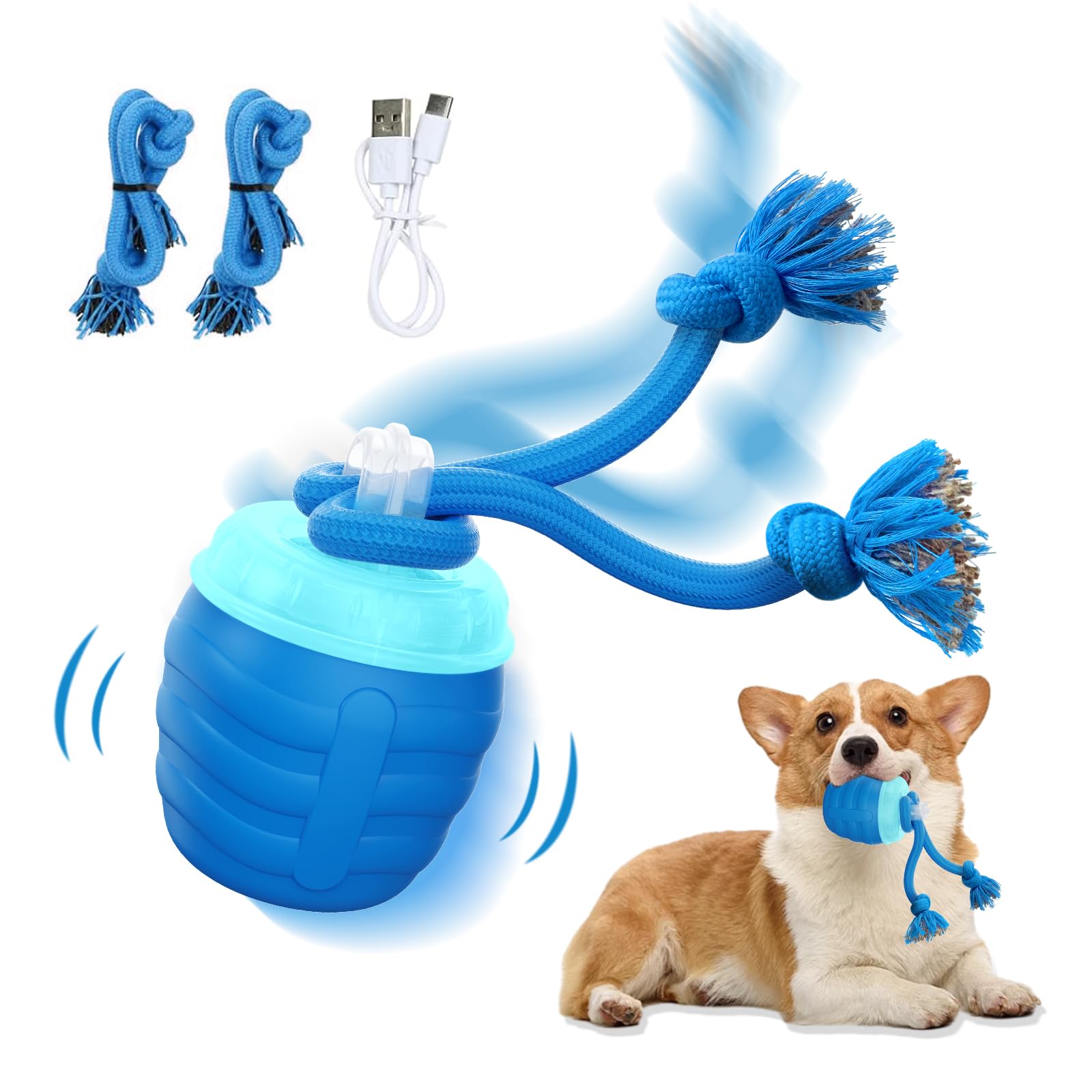 Huimpet Interactive Dog Toys, [2025 Newly Upgraded] Interactive Dog Ball for Medium/Large Dogs, Automatic Moving Dogs Toy Wicked