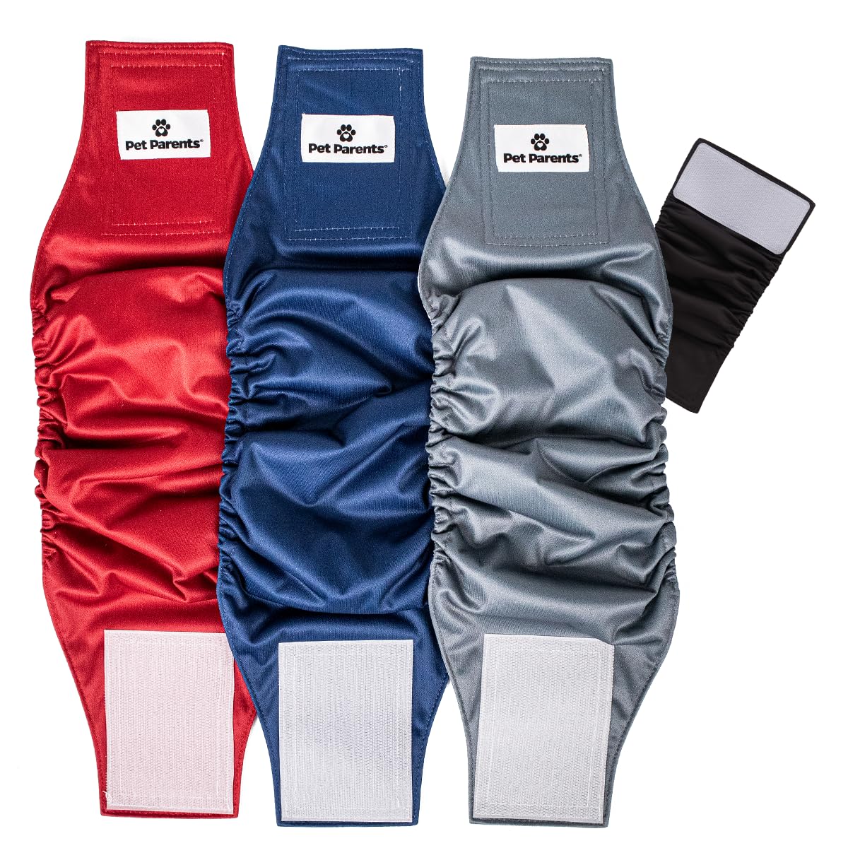 Pet Parents Premium Washable Belly Bands For Male Dogs & Extendrs, (3Pack) Of Male Dog Diapers & Male Dog Belly Bands, Color: Kingsmen, Size: Small Dog Diapers Male
