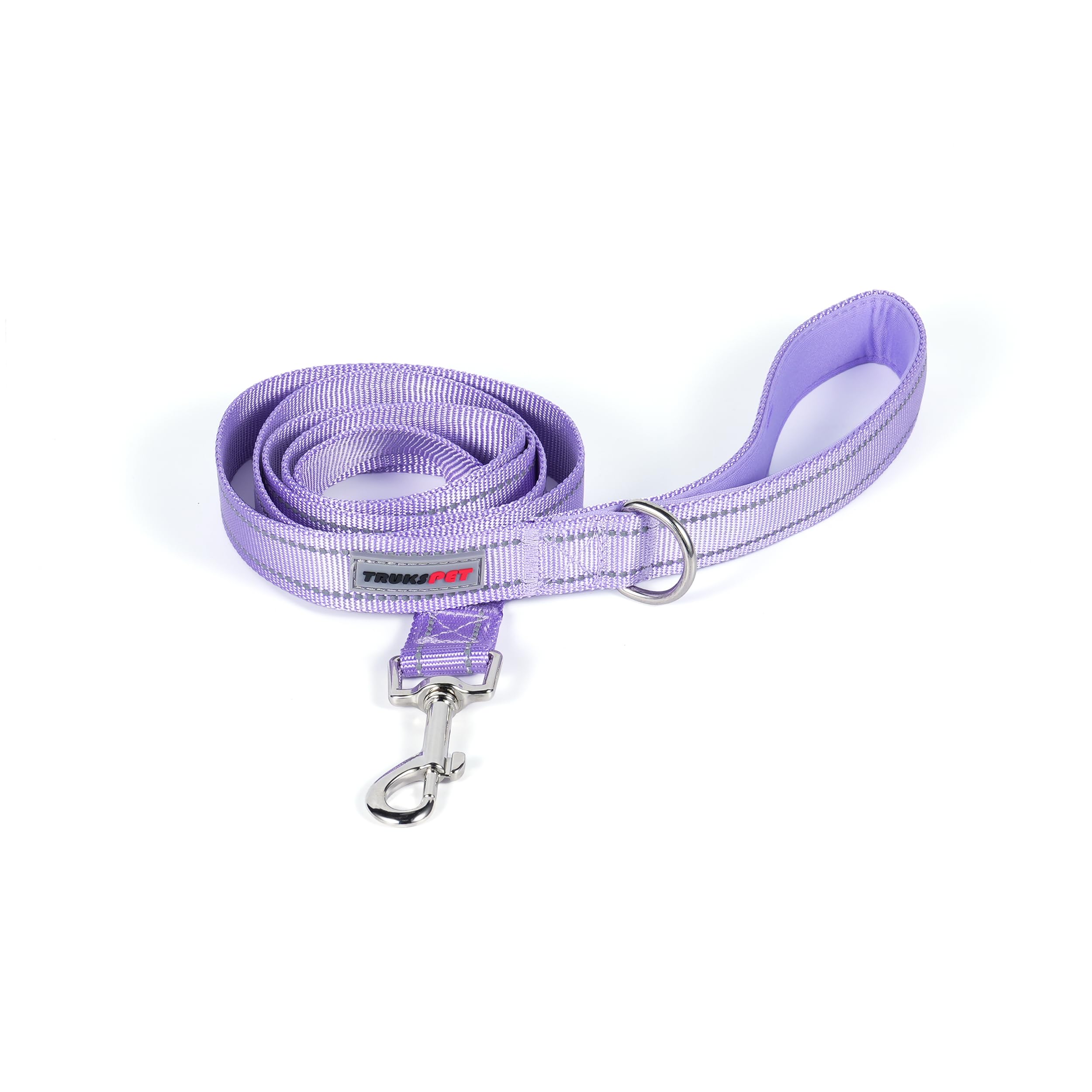 Trukspet 4Ft Reflective Dog Leash With Soft Padded Handle For Training,Walking Lead For Large & Medium Dog 3/4Inch Wide Purple