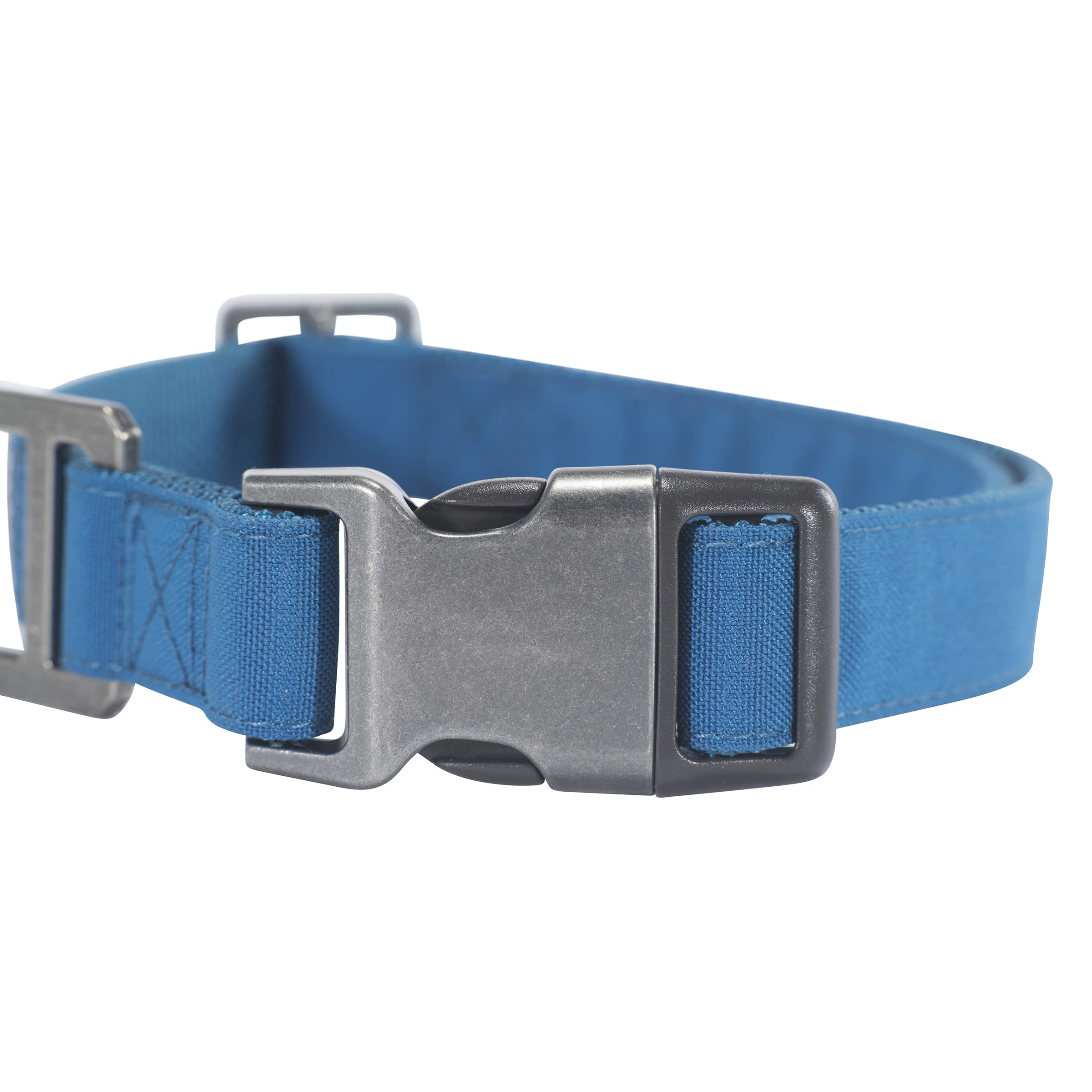 Carhartt Nylon Duck Dog Collar, Fully Adjustable Durable 2-Ply Cordura Nylon Canvas Collars For Dogs, Marine Blue, Medium