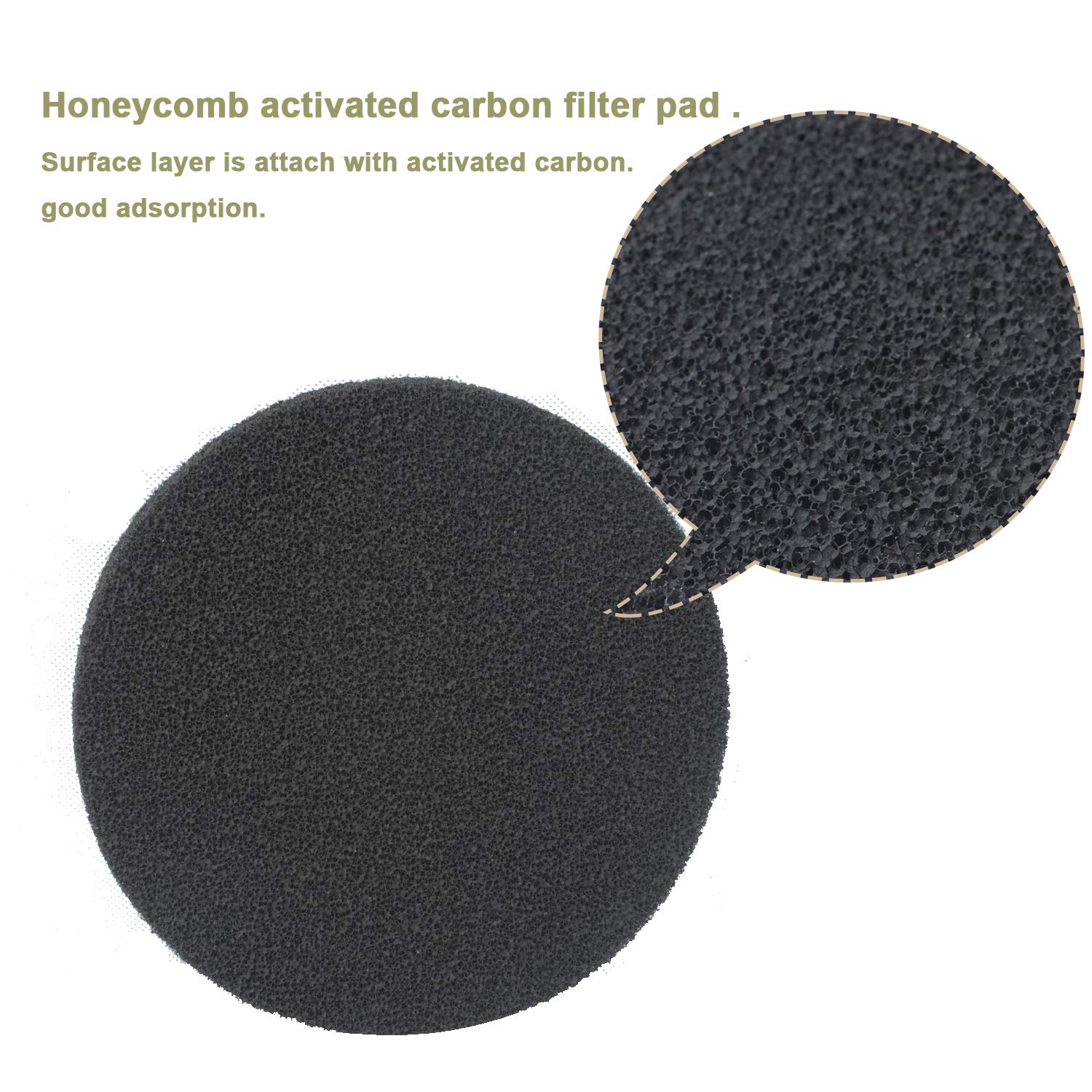 Fx4 Carbon Filter Pads Compatible With Fluval Fx5 / Fx6 Canister Filter,Replacement Carbon Impregnated Foam Pads Pack Of 6