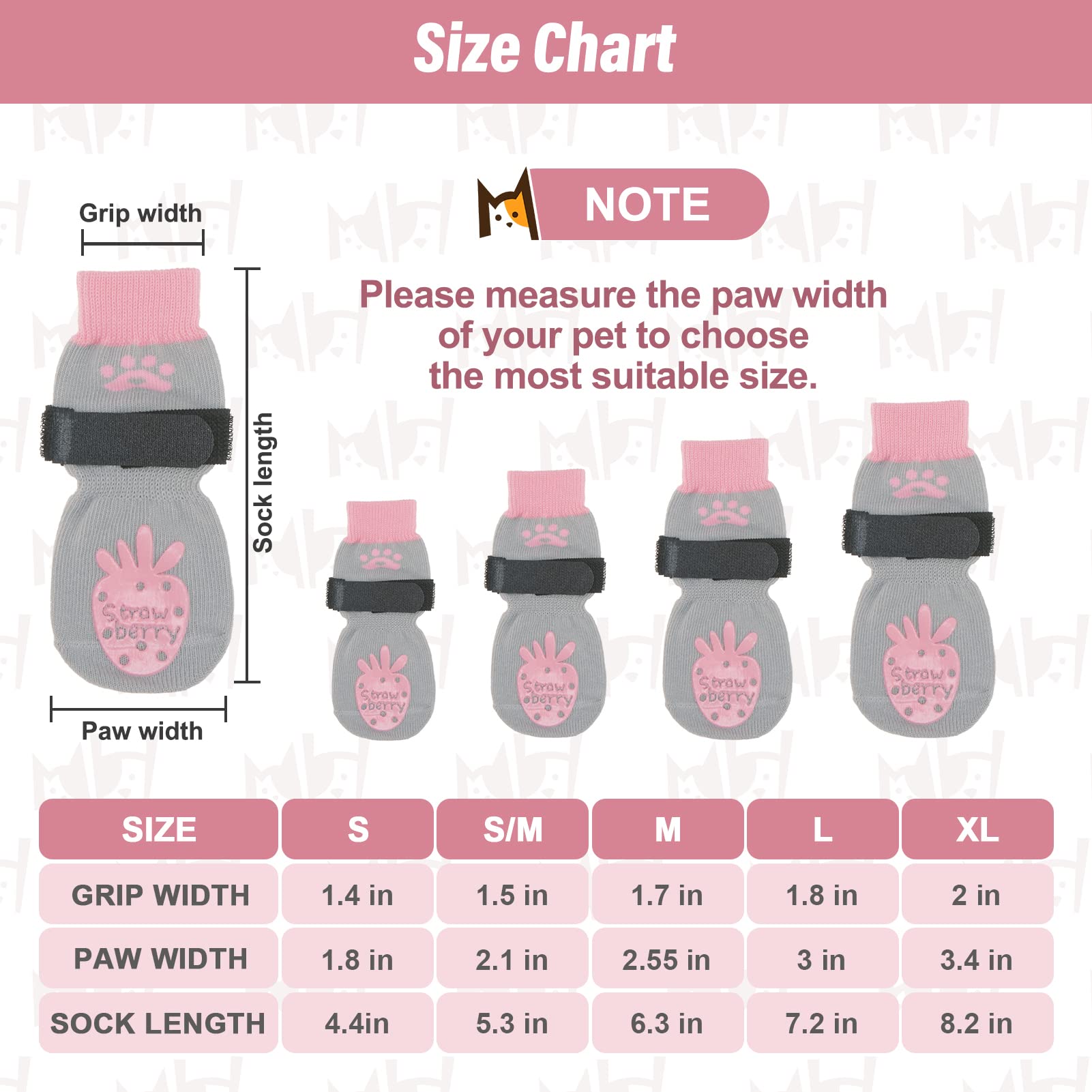 Beautyzoo Anti-Slip Dog Socks,Dog Shoes For Hot/Cold Pavement,Paw Protectors With Grips 3 Pairs For Puppy Small Medium Large Senior Old Dogs,Dog Socks To Prevent Licking And Hardwood Floor Protection