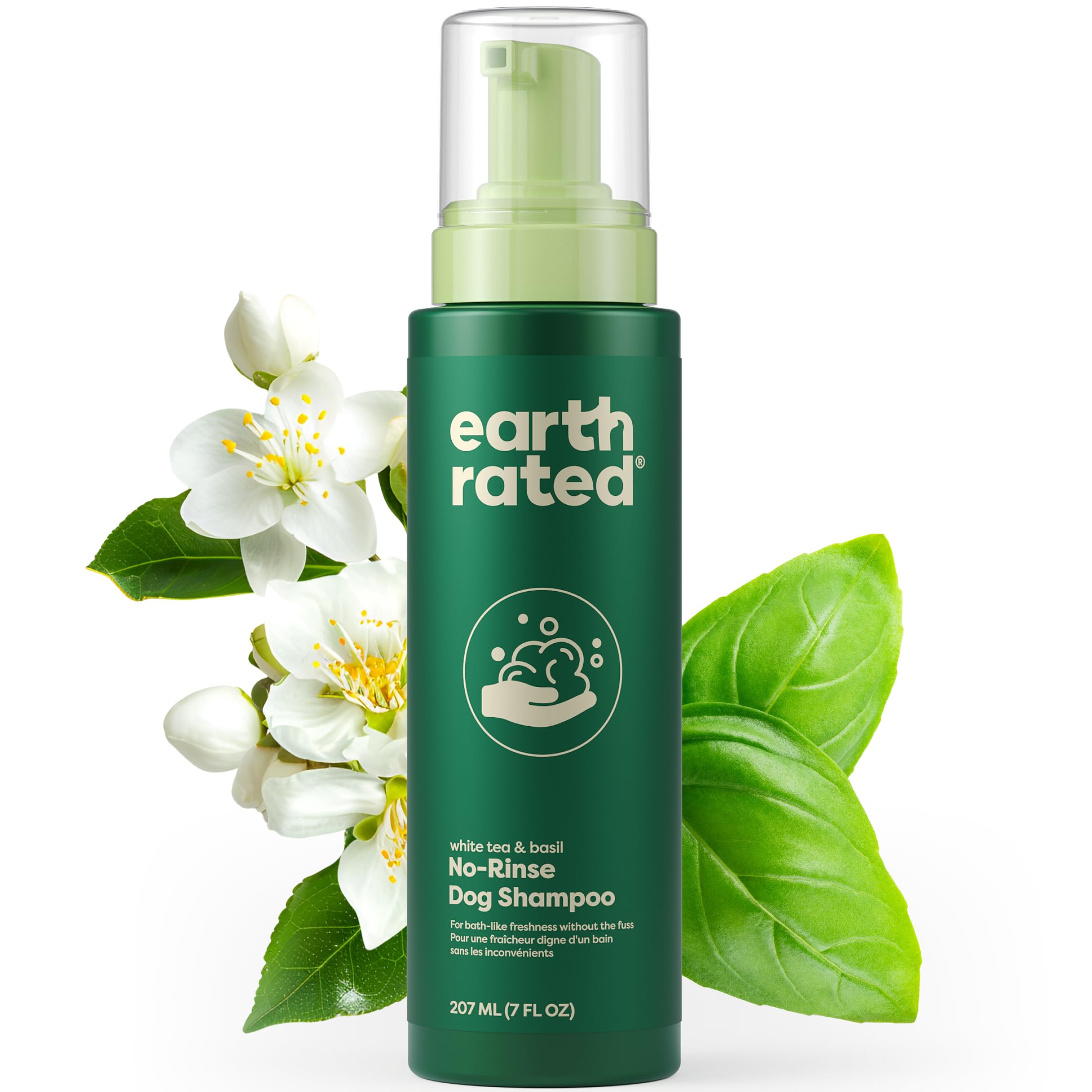 Earth Rated Waterless Dog Shampoo, Convenient No-Rinse Wash For Cleaning, Conditioning & Detangling, For All Coat Types, Refresh