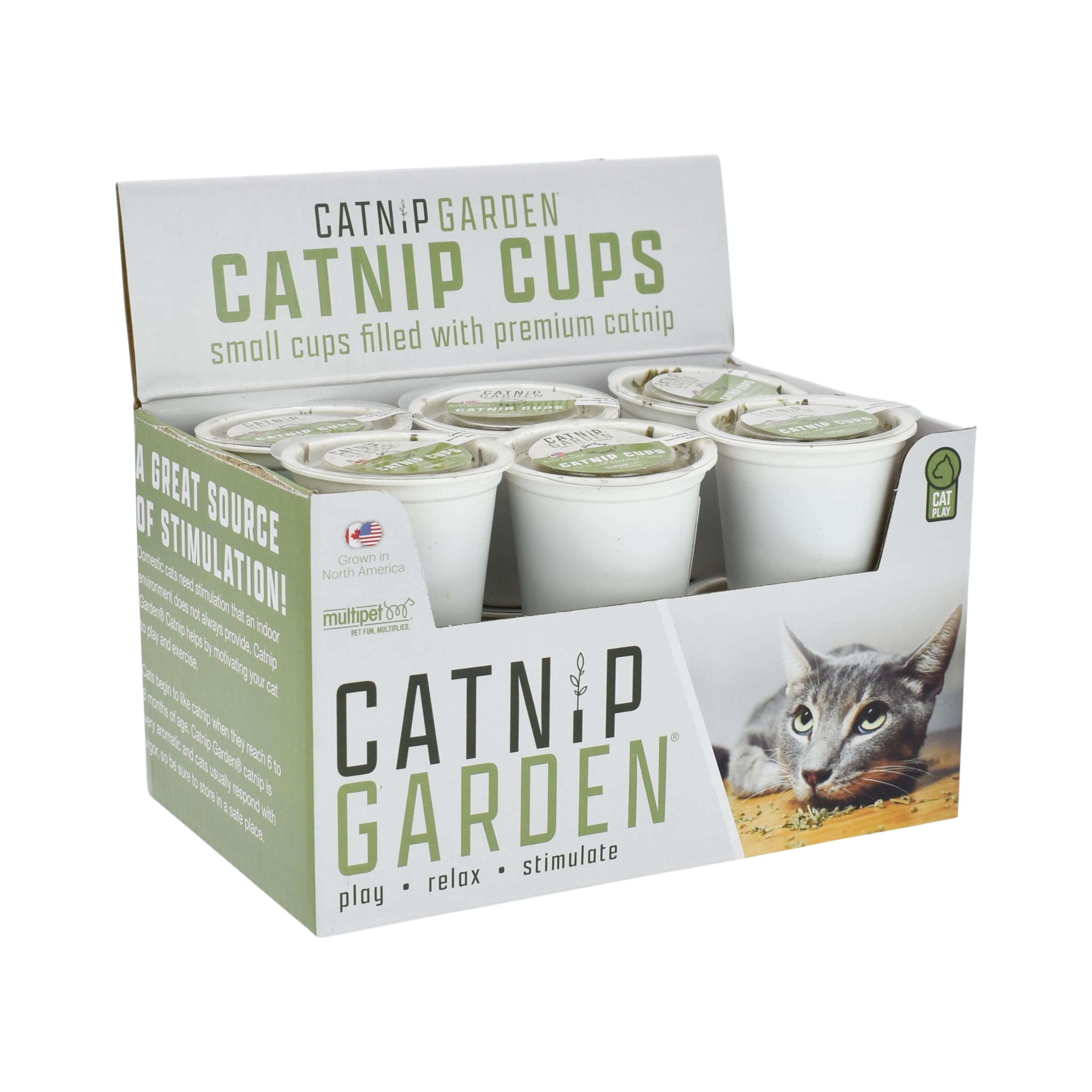 Multipet Catnip Toy Cups - Single Serve (12 Pack) - Model 20500-1