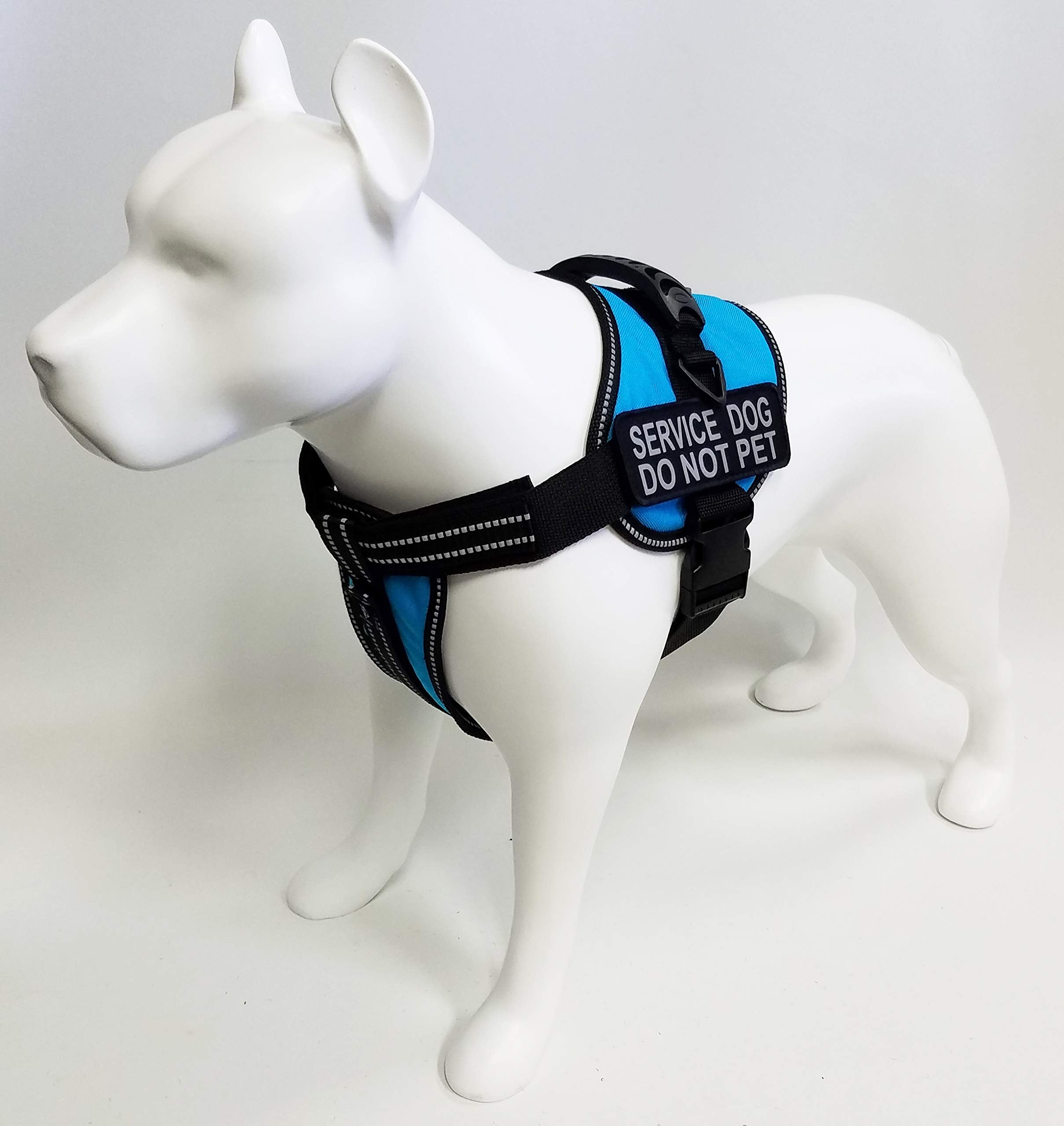 Activedogs Service Dog Vest - Padded Air-Tech Harness, Reflective - Extra Small For Small Service Animal, Xs 16'-20', Aqua
