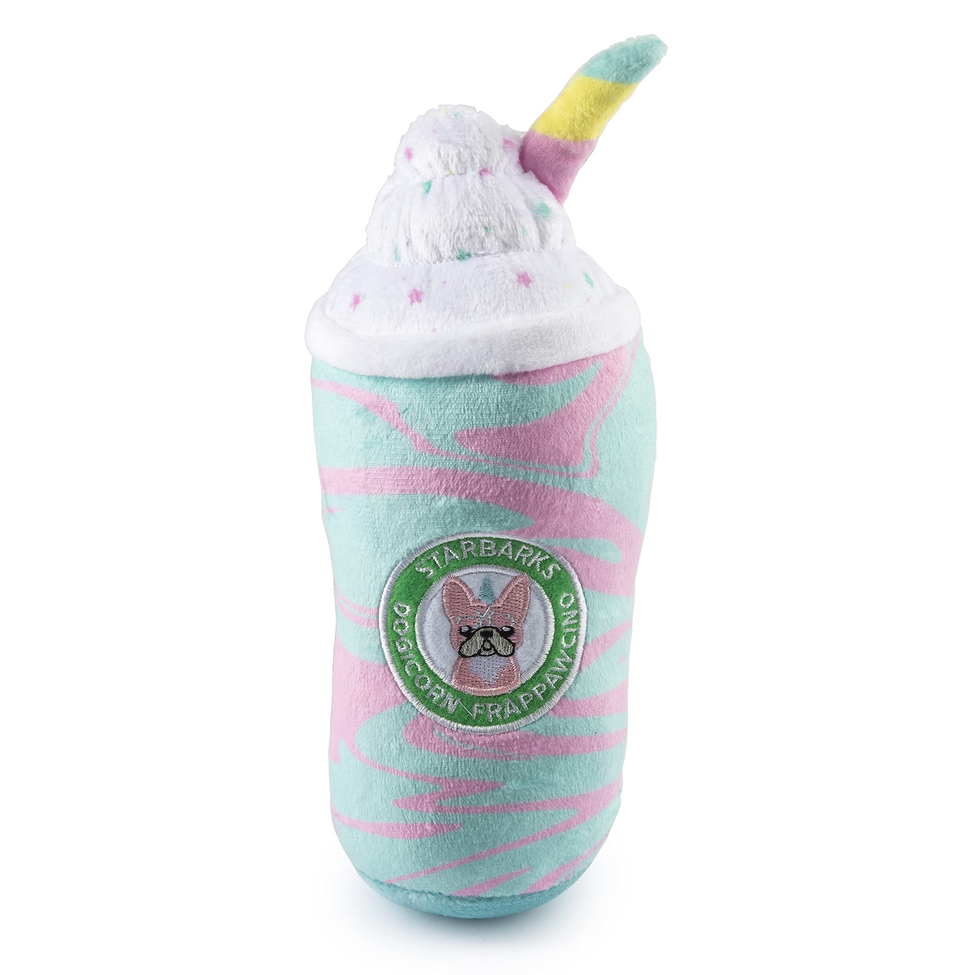 Haute Diggity Dog Starbarks Dogicorn Frapawccino, Plush Designer Dog Toys With Interactive Squeaker, Stimulating Pet Enrichment,