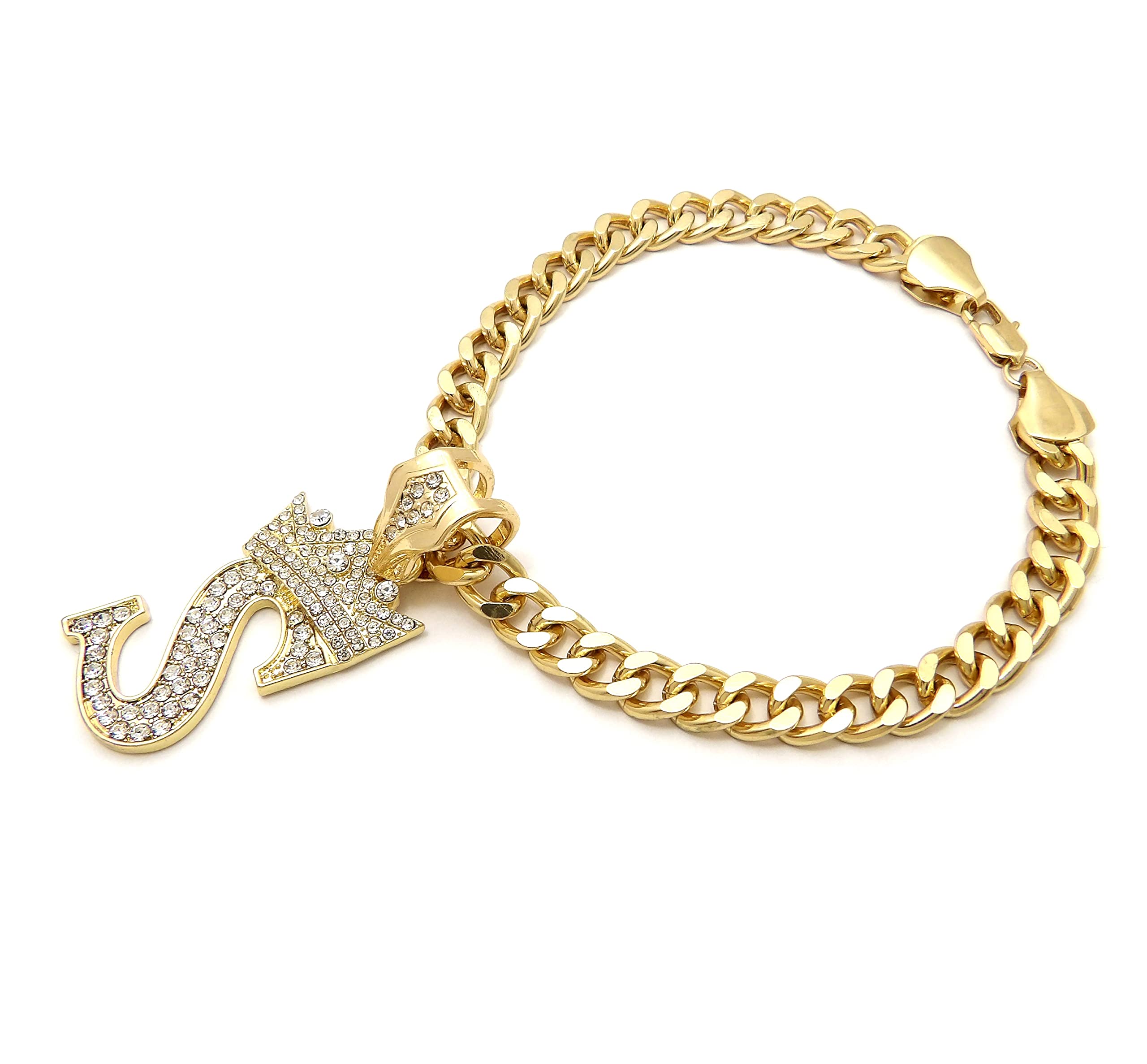 BA UNIQUE FASHION Initial Letter Cuban Chain Dog Chain 24" - Stylish Pet Necklace for Dogs, Cats, and Puppies in Size S