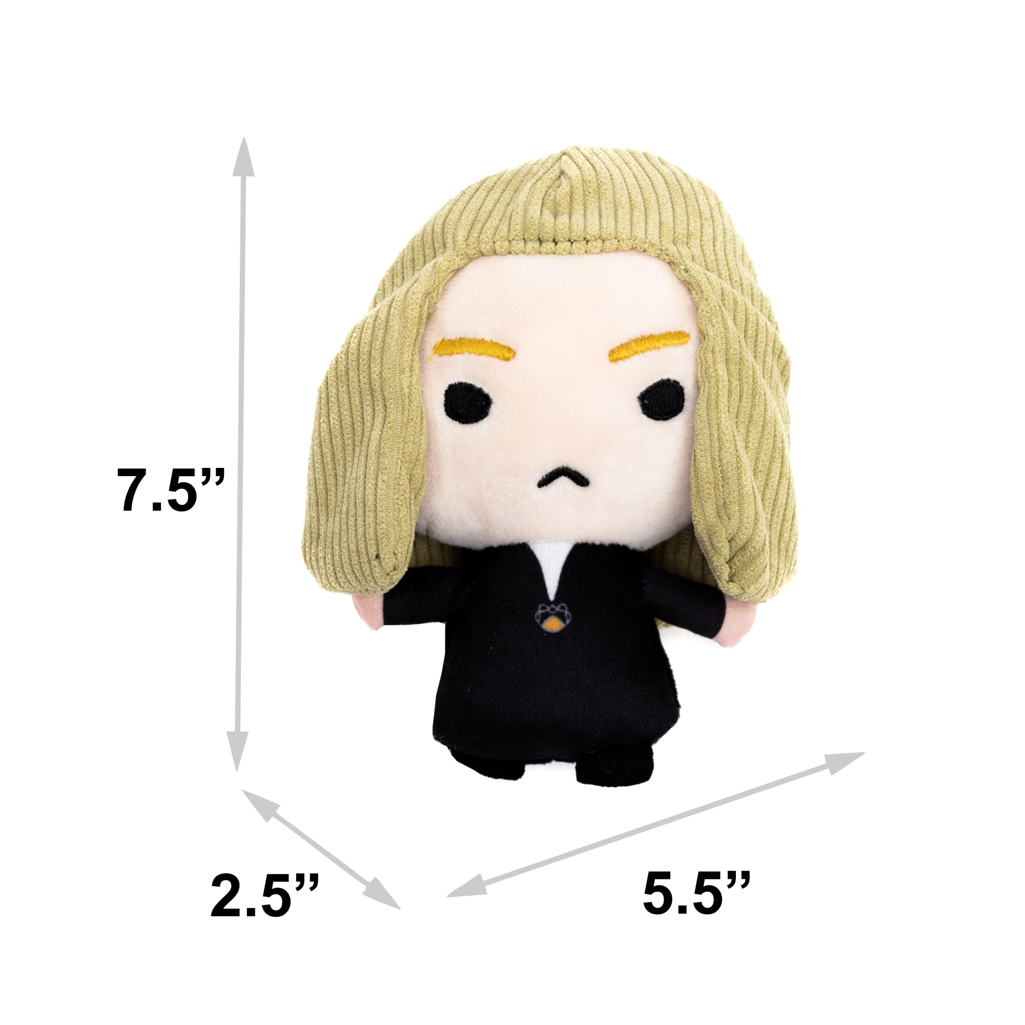 Buckle-Down The Wizarding World Of Harry Potter Squeaky Plush Dog Toy For Large, Medium & Small Dogs, Lucius Malfoy Standing Cha