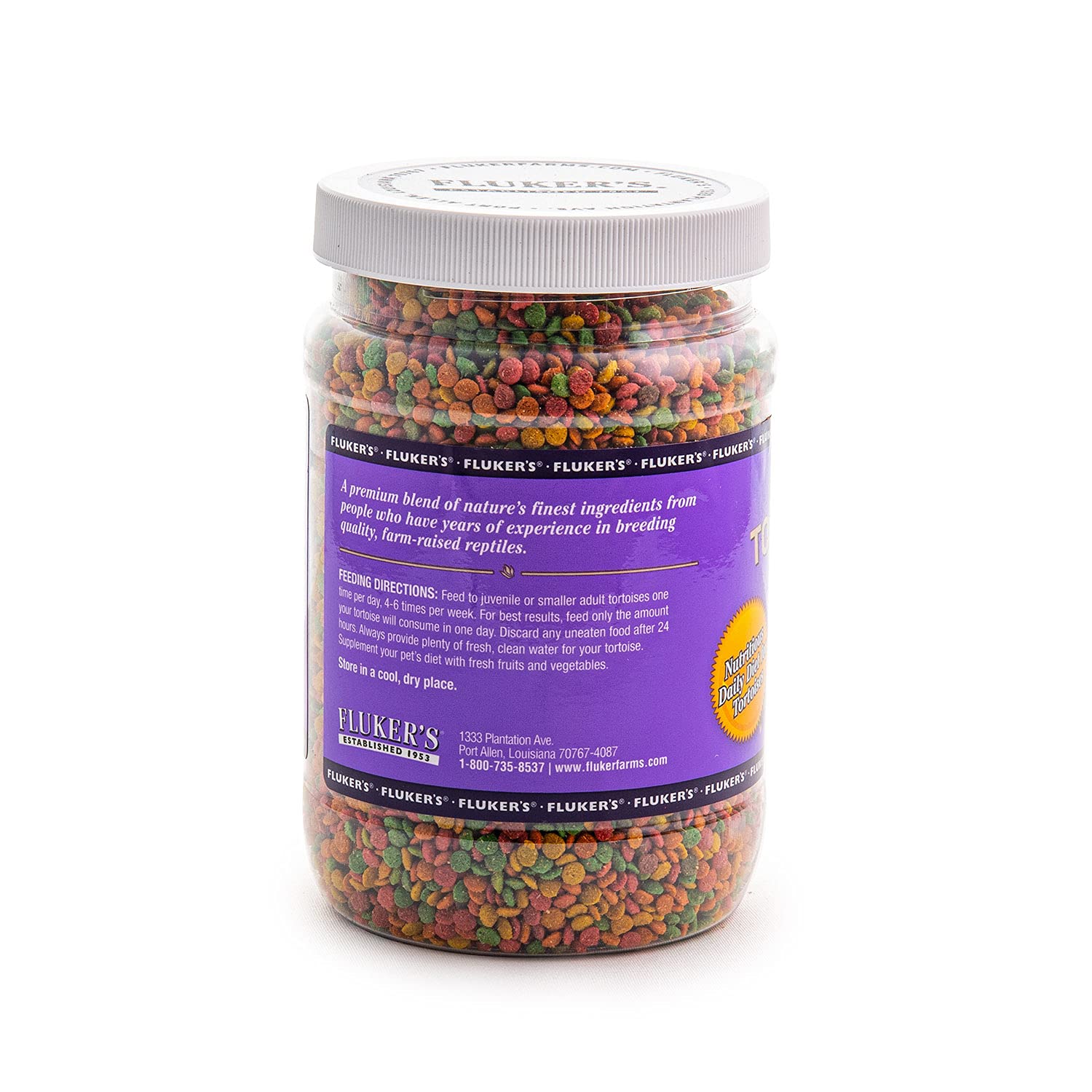 Flukers Tortoise Diet Small Pellet Food, 16 oz
