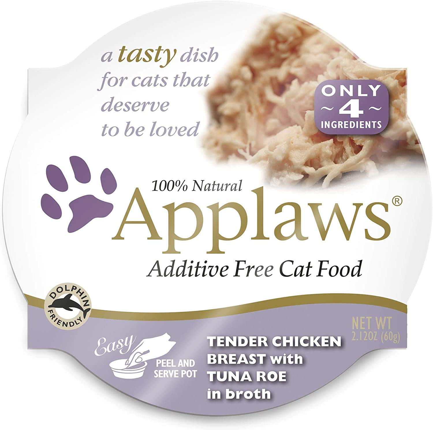 Applaws Peel and Serve Cat Food in Broth 6 Flavor Variety Bundle, 2.12 Ounces Each (12 Pots Total) by Applaws Layers
