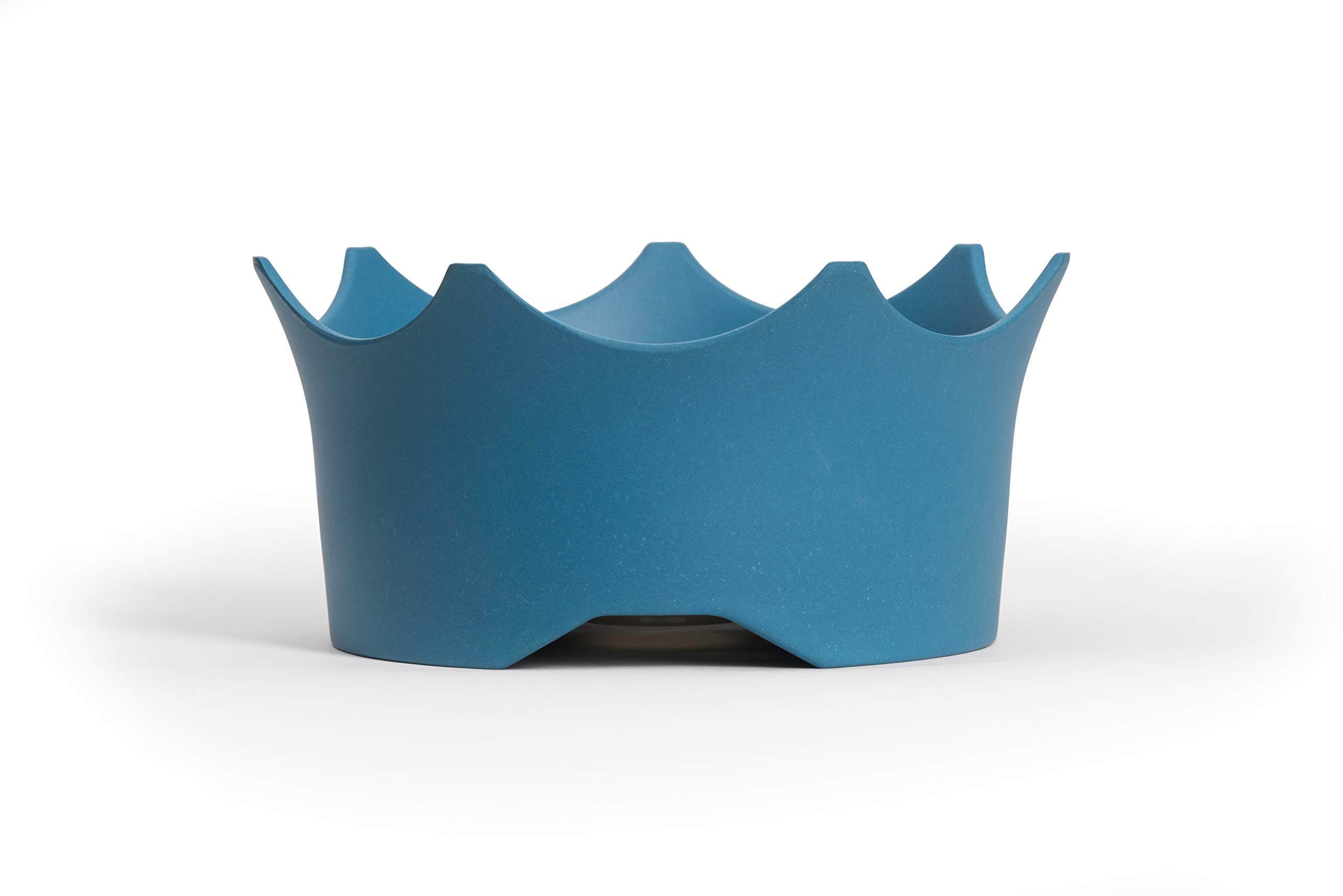 VitaJuwel CrownJuwel Bowl - Ocean Blue Crystal Water Dispenser for Cats & Dogs, Model 04CJPNMBB