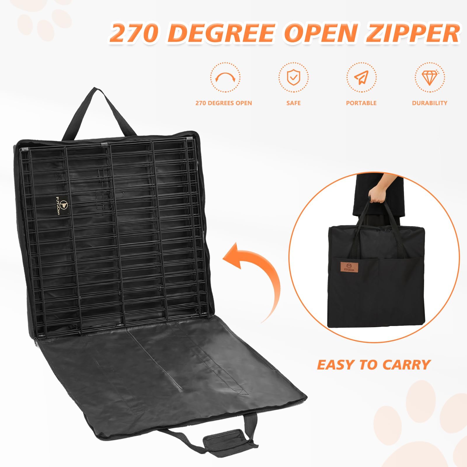 Pjyucien Dog Playpen Storage Bag, Suitable For 24''X30'' Foldable Exercise Pet Playpen, Dog Fence- Oxford Cloth Fabric, Waterpro