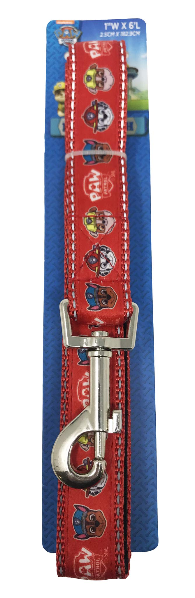 Penn-Plax Officially Licensed Paw Patrol Leash, Reflective Stitching For Safe Adventures, Featuring Marshall, Rubble, And Skye F