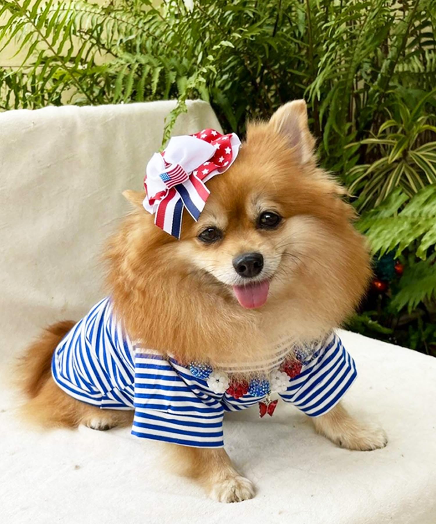 Droolingdog 3 Packs Striped Dog Shirts For Small Dog Girls Boys Dog Clothes Striped Puppy T Shirts Pet Tee Shirt For Dogs, Small, Pack Of 3