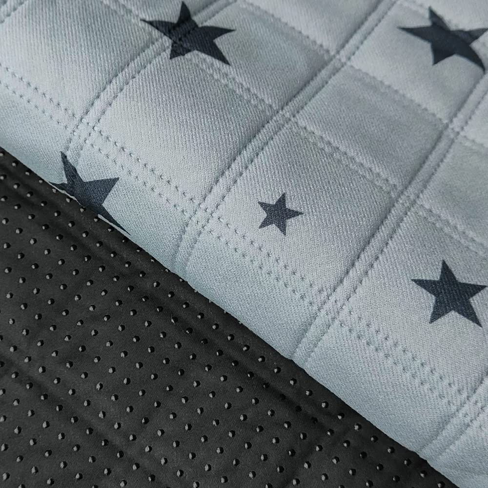 RIOUSSI Washable Dog Pee Pads, Absorbent & Leakproof, 20"x28", Gray Stars, 4 Pack, Fabric, Model RS024