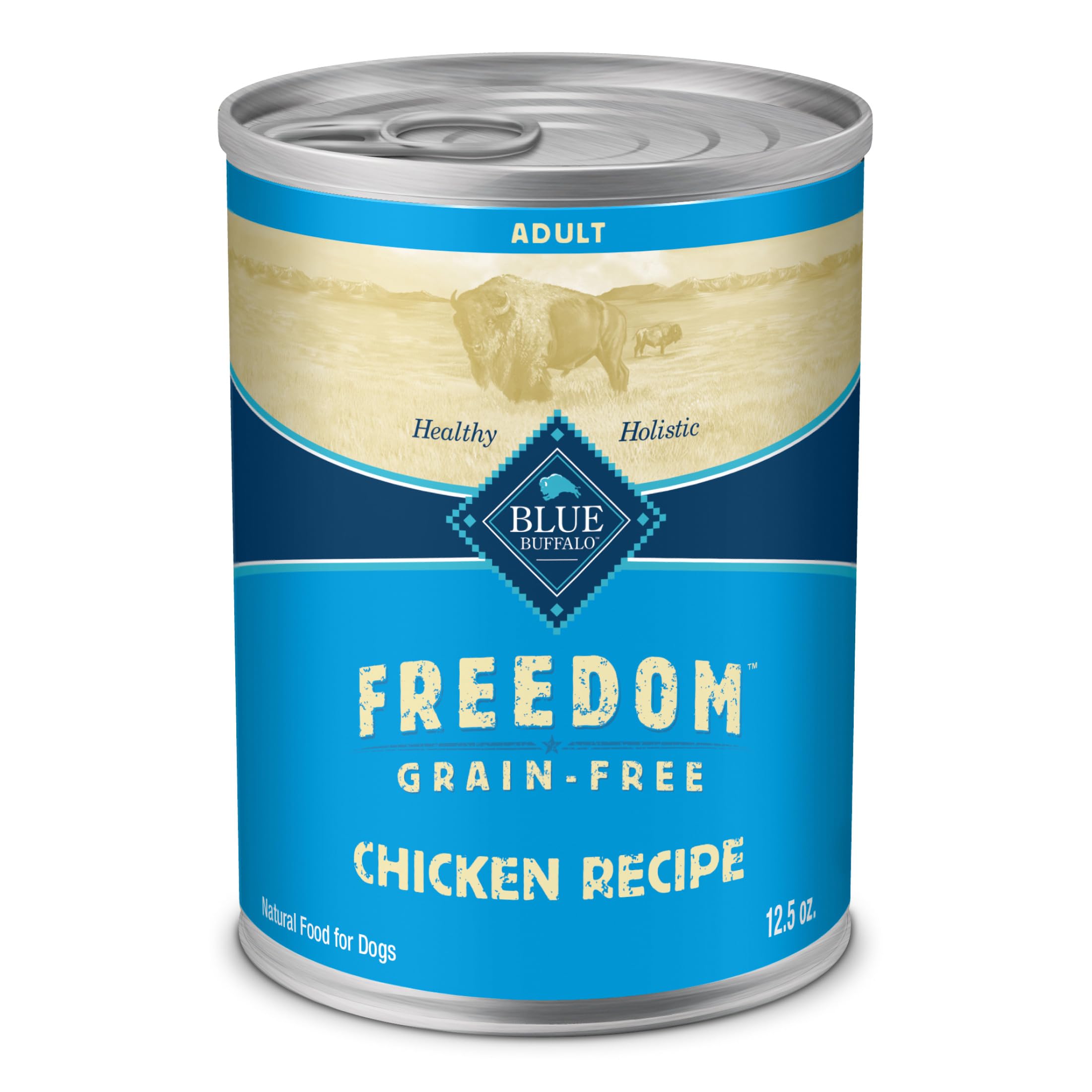 Blue Buffalo Freedom Grain-Free Wet Dog Food, Free of Glutens & Artificial Preservatives, Made with Natural Ingredients, Chicken