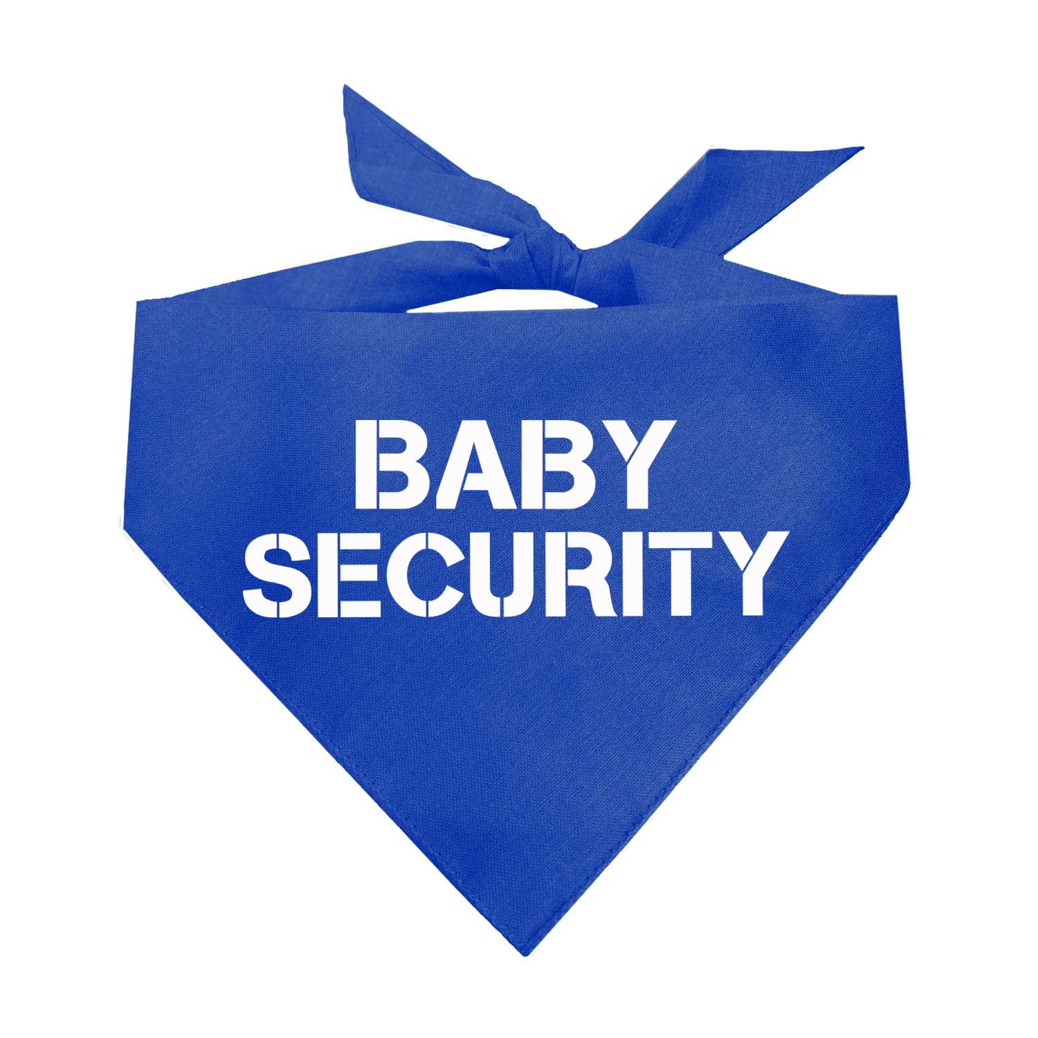 Baby Security Dog Bandana | 100% Cotton Adjustable Triangle | Made In Usa | New Baby | Pregnancy Announcement Photoshoot Prop | 