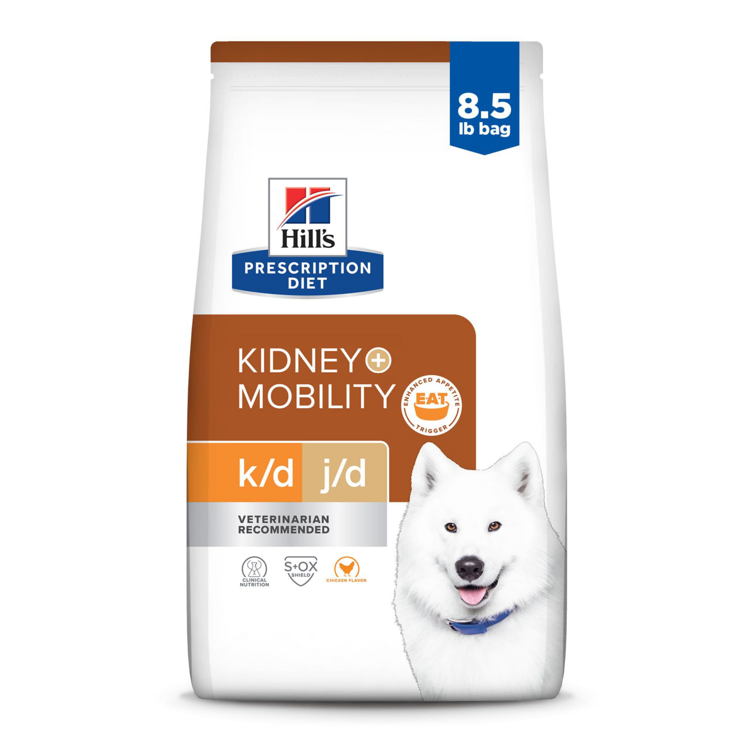 Hills Prescription Diet k/d Kidney Care + j/d Joint Care Chicken Flavor Dry Dog Food, Veterinary Diet, 8.5 lb. Bag