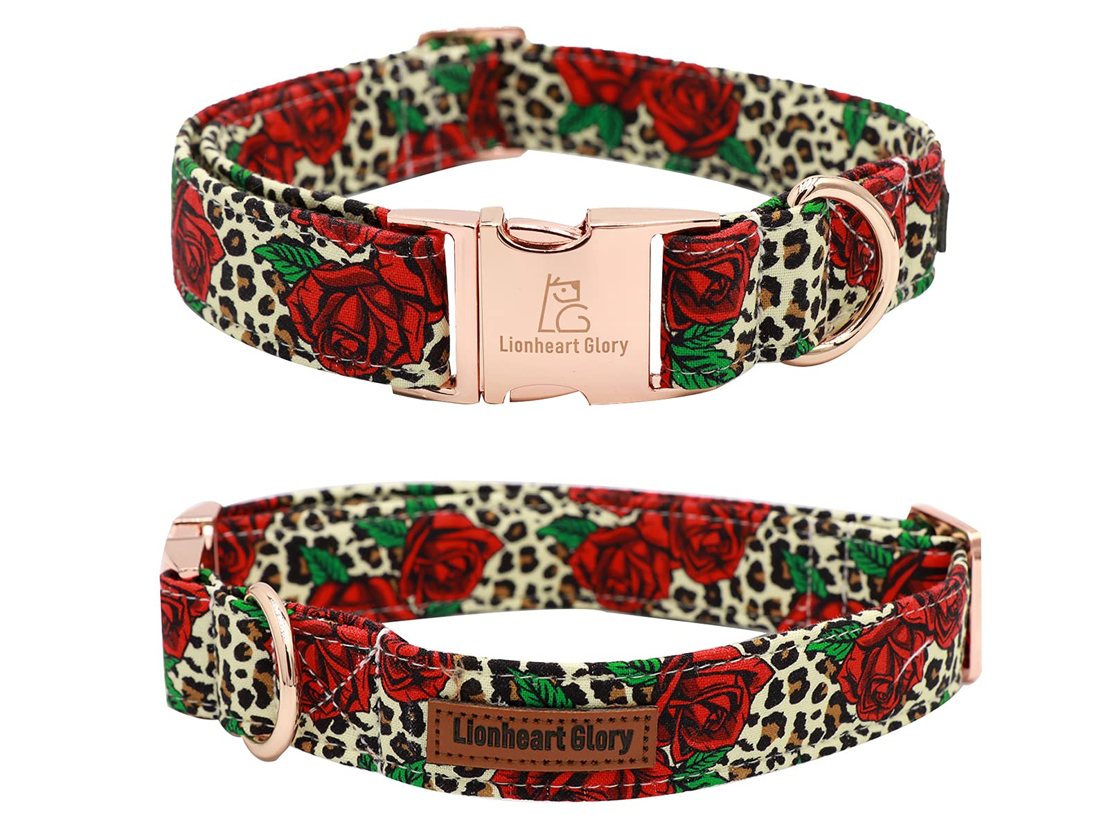 Lionheart Glory Premium Dog Collars, Bowtie Dog Collar, Adjustable Heavy Duty Dog Collar With Bow For Medium Dogs