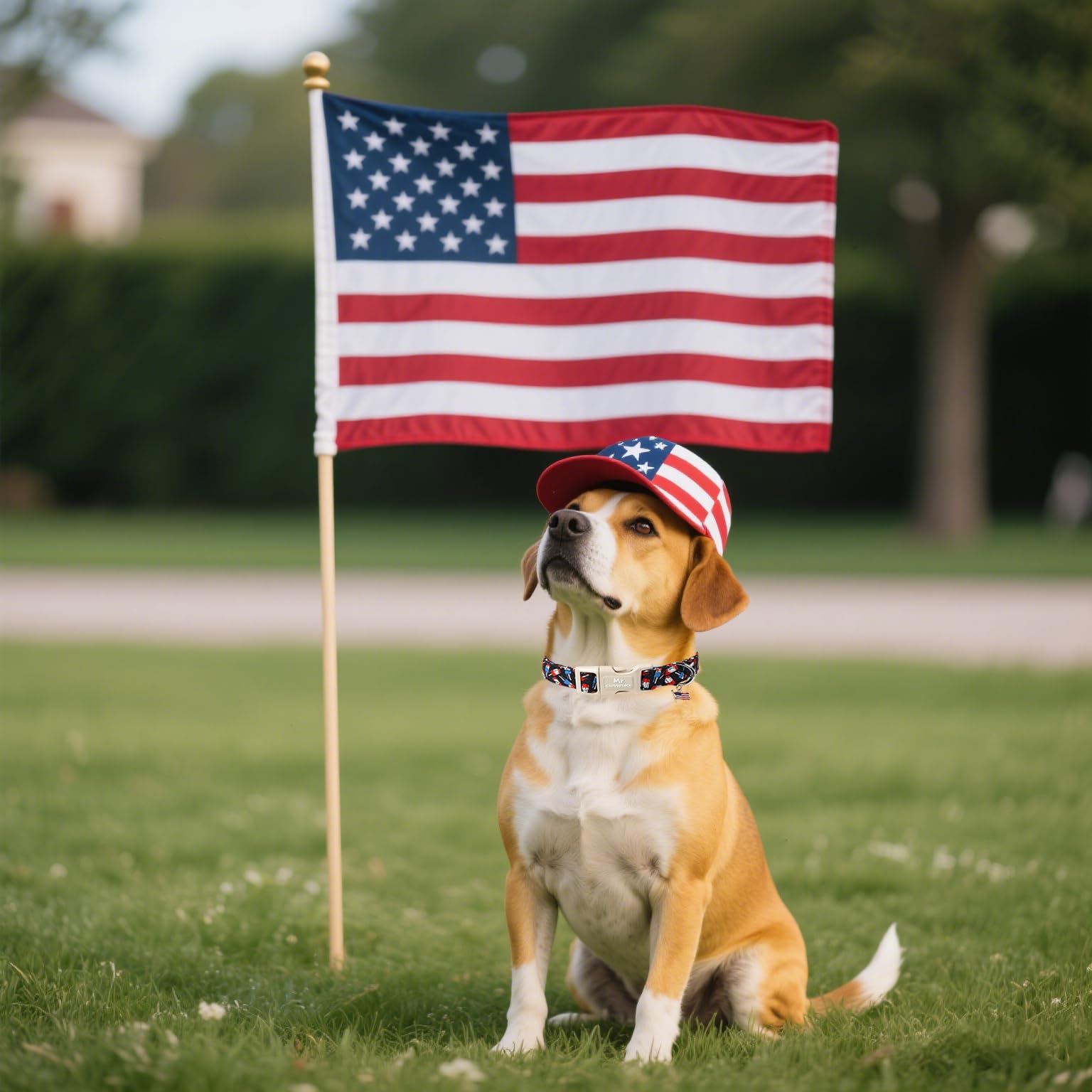 Mr.Chubbyface Summer Dog Collar, Durable Popcile Dog Collars, Adjustable Soft 4Th Of July Pet Collar For Small Large Medium Dogs