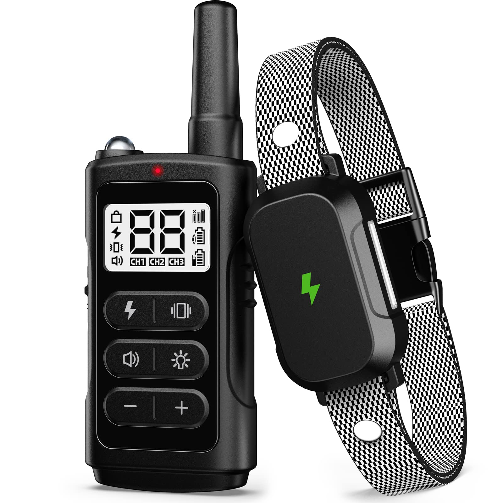 Dog Training Collar With 3300Ft Remote Range 4 Training Modes For Large Medium Small Dogs Rechargable Waterproof Electric Collar