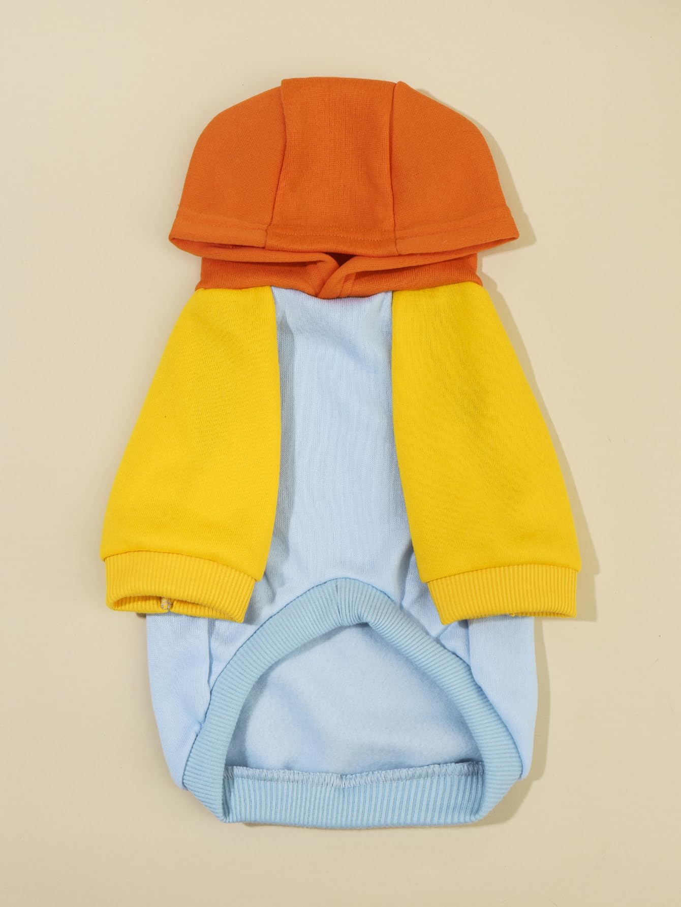 Qweee Basic Dog & Cat Apparel - Warm Jacket & Shirt For Small To X-Large Dogs & Cats, Orange & Blue