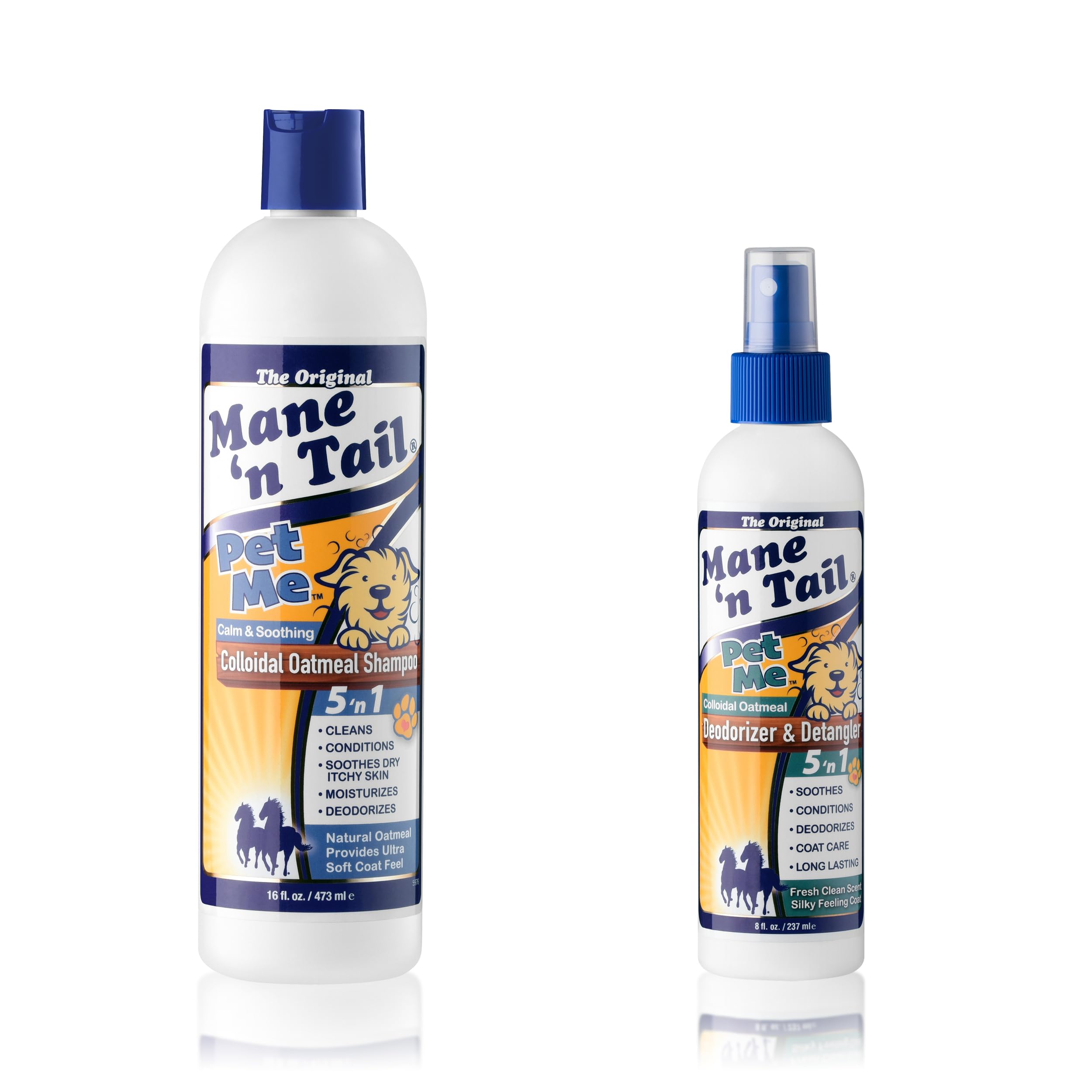 Mane 'N Tail Pet Me Colloidal Oatmeal Shampoo & Deodorizer With Colloidal Oatmeal, Aloe Vera And Spirulina, Panthenol, And Bioti