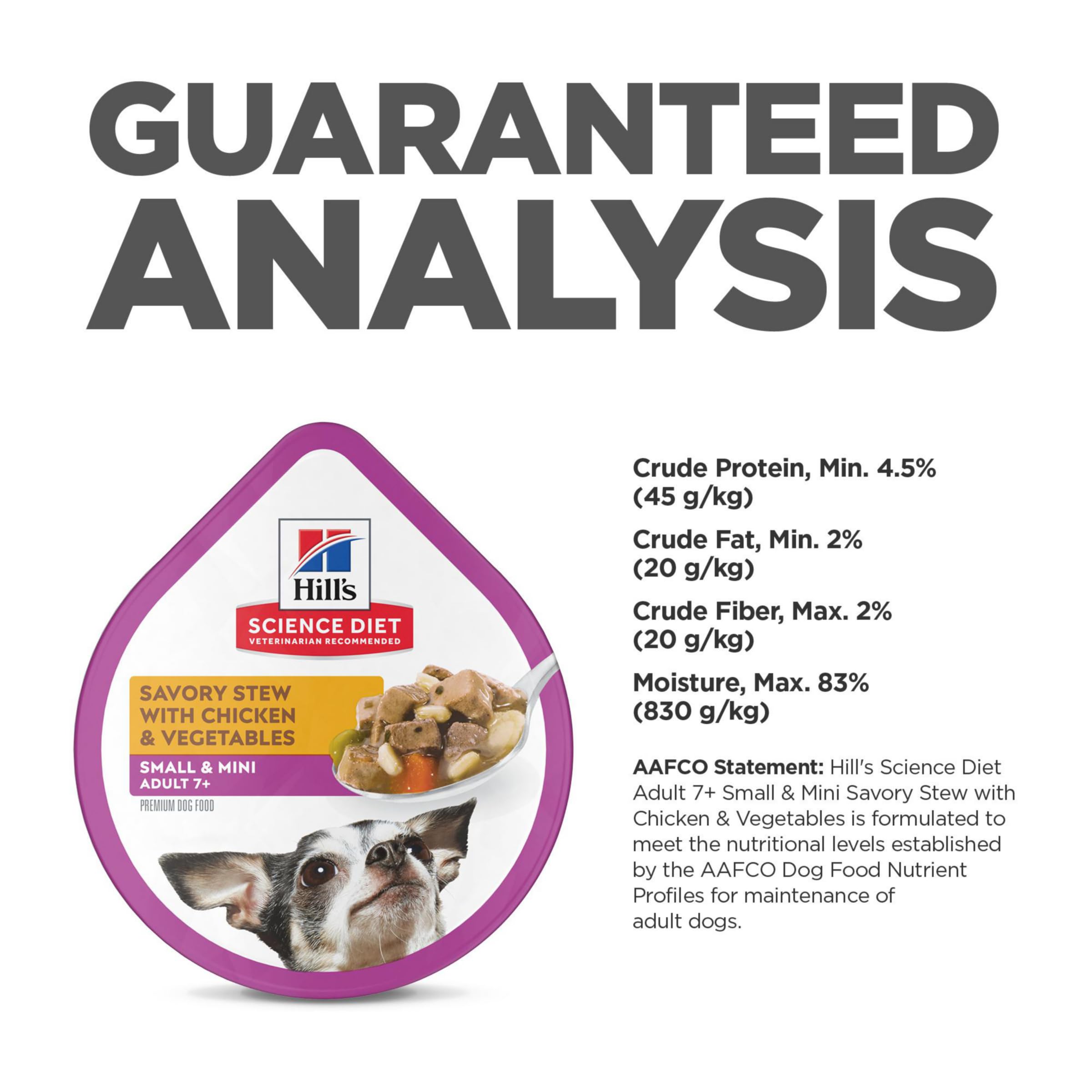 Hill s Science Diet Small & Mini, Senior Adult 7+, Small & Mini Breeds Senior Premium Nutrition, Wet Dog Food, Chicken & Vegeta