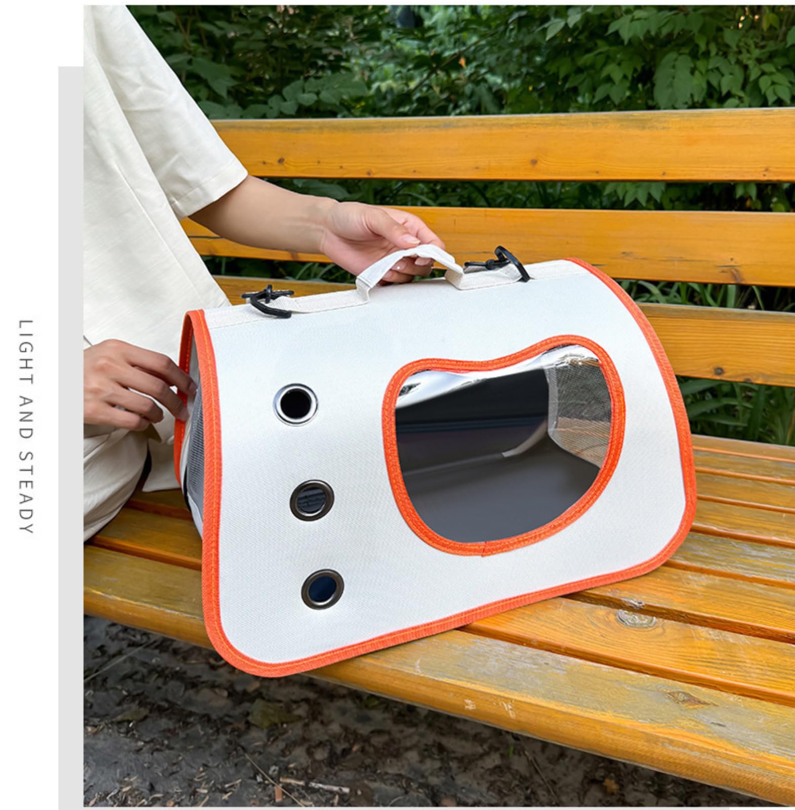 Portable Cat Carrier Backpack for Small Pets - Foldable Breathable Design, Multifunctional Pet Travel Bag (Dog & Cat), Oxford Cl