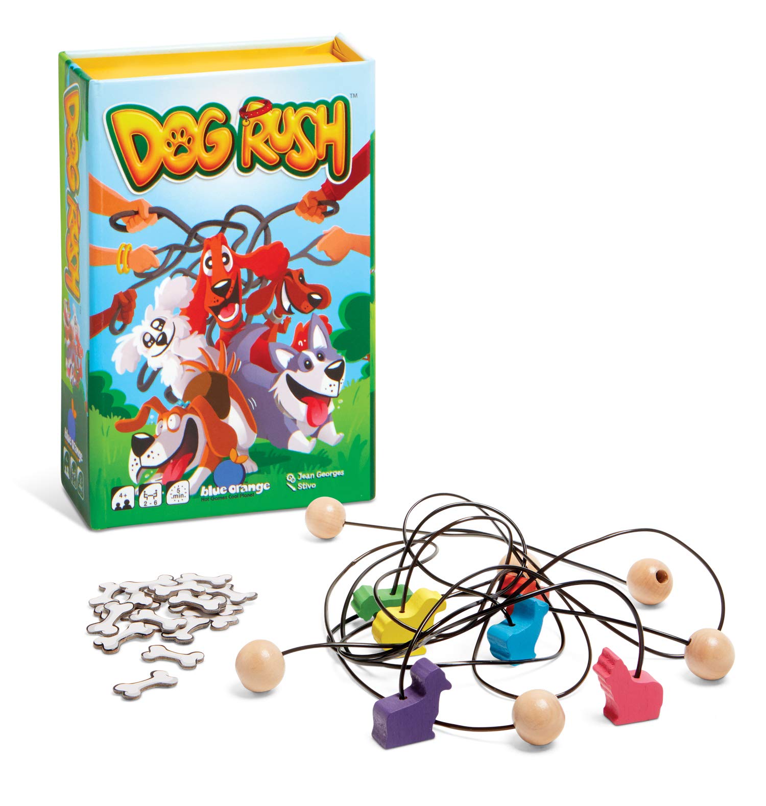 Blue Orange Games Dog Rush, Brown