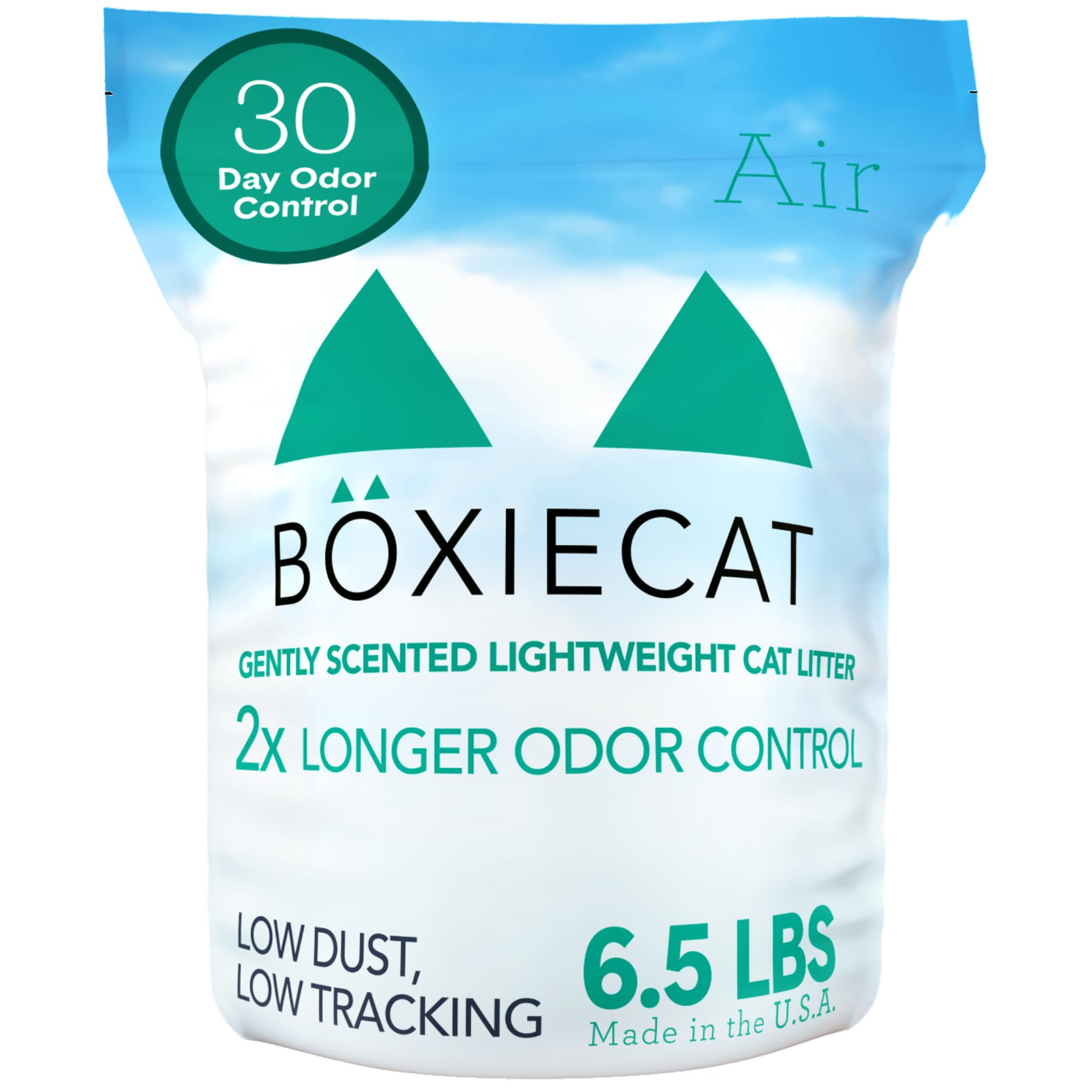 Boxie Gently Scented Cat Litter, Lightweight 30-Day Odor Control, Clumping, 6.5Lb
