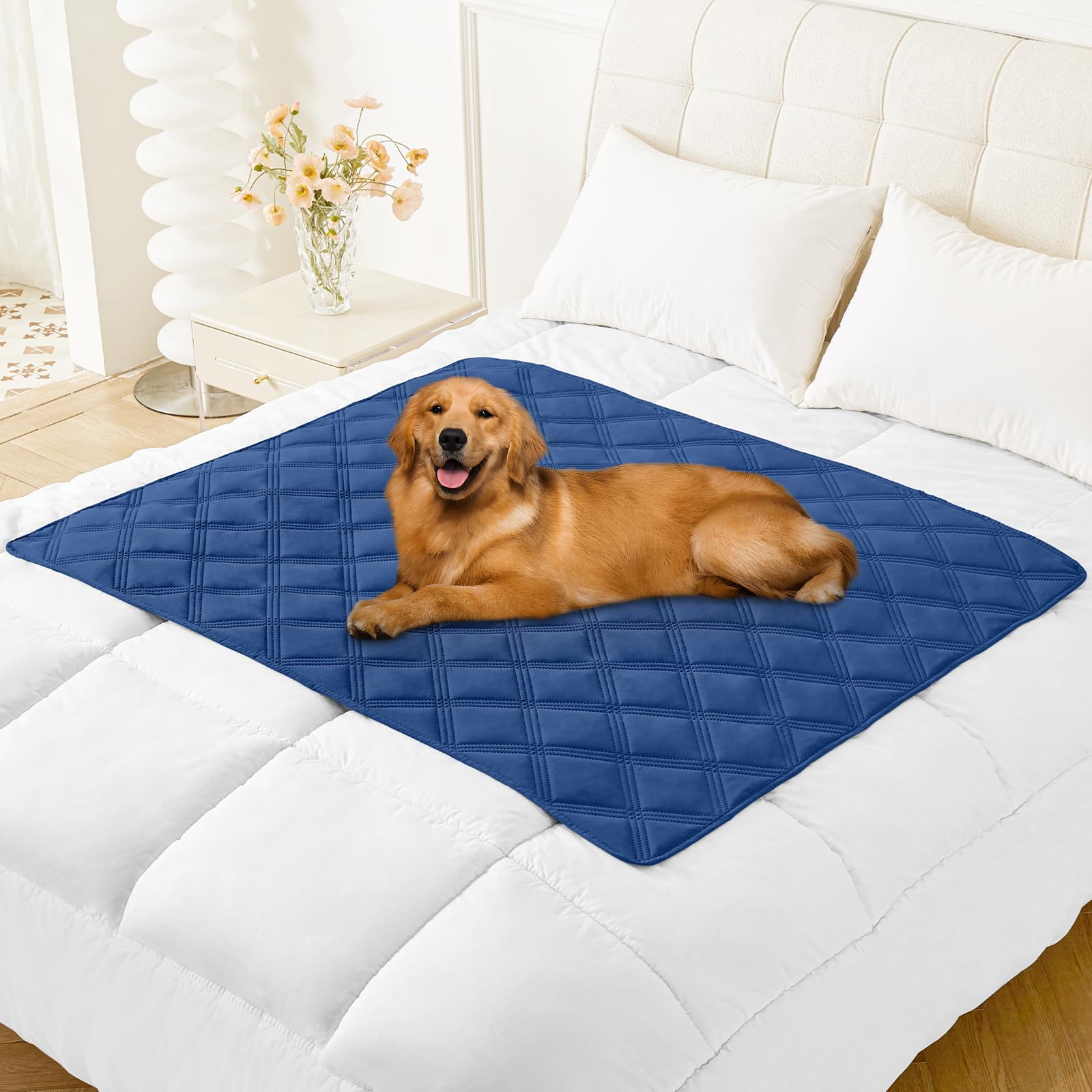 Smiry Waterproof Dog Bed Cover Blanket 40X50, Soft Reversible Pet Blanket, Washable Leakproof Cats Dogs Couch Cover For Sofa, Co