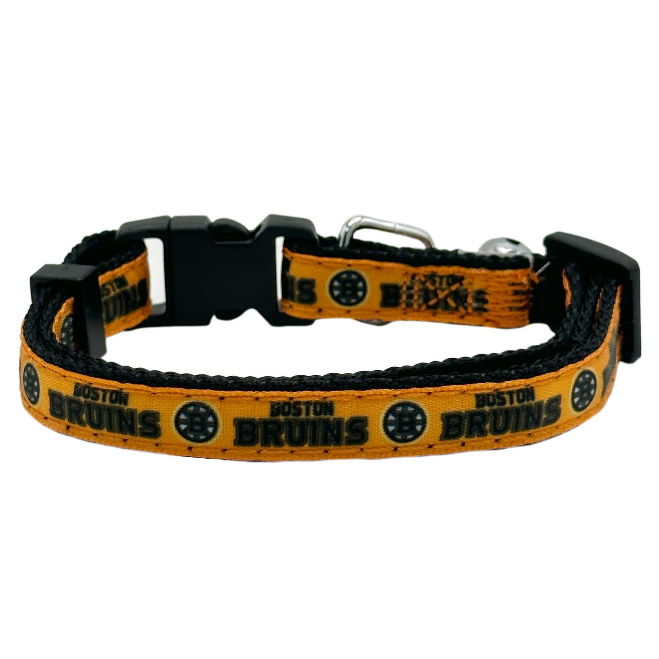 Nhl Cat Collar Boston Bruins Satin Cat Collar Hockey Team Collar For Dogs & Cats. A Shiny & Colorful Cat Collar With Ringing Bel