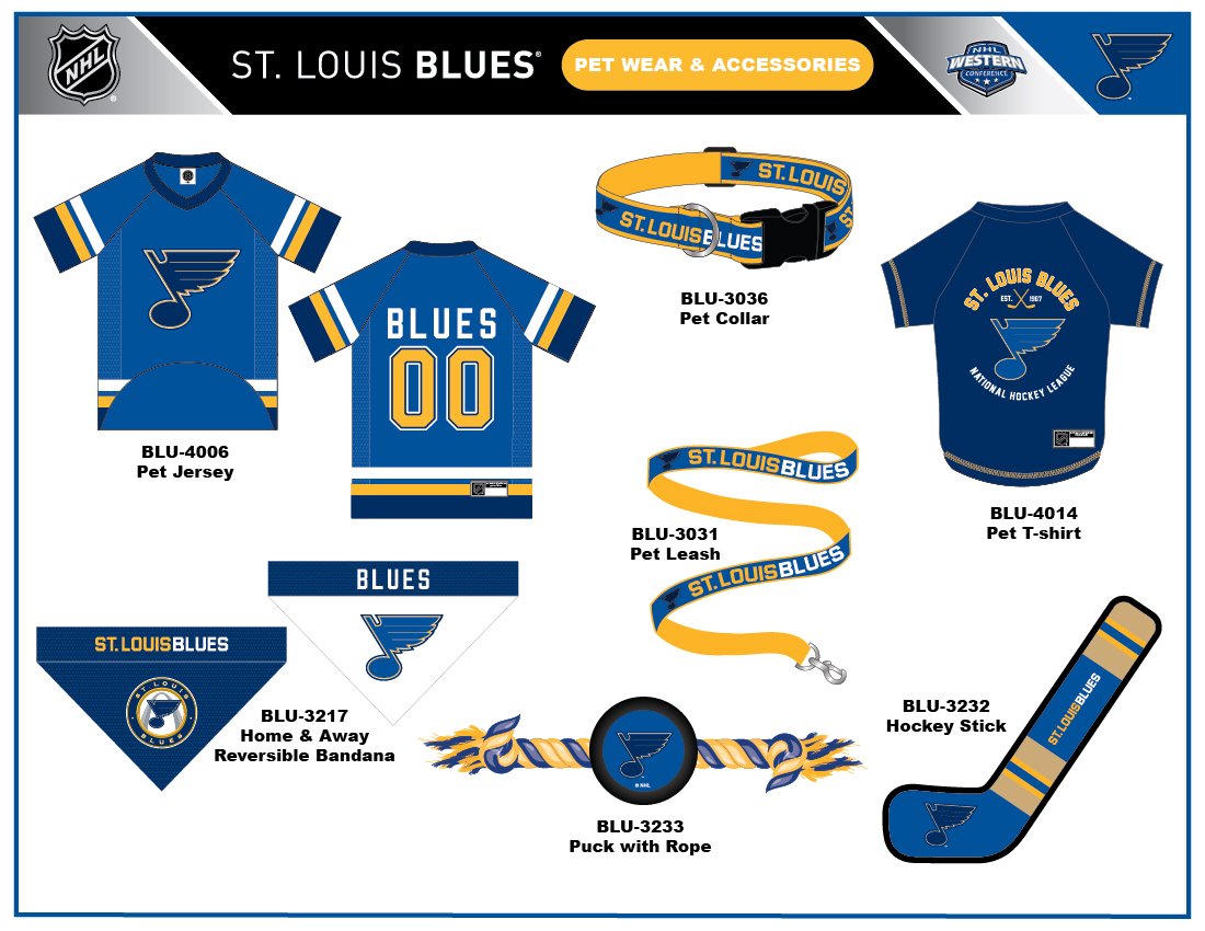 Pets First NHL St.Louis Blues Tee Shirt for Dogs & Cats, Small. - are You A Hockey Fan? Let Your Pet Be an NHL Fan Too!