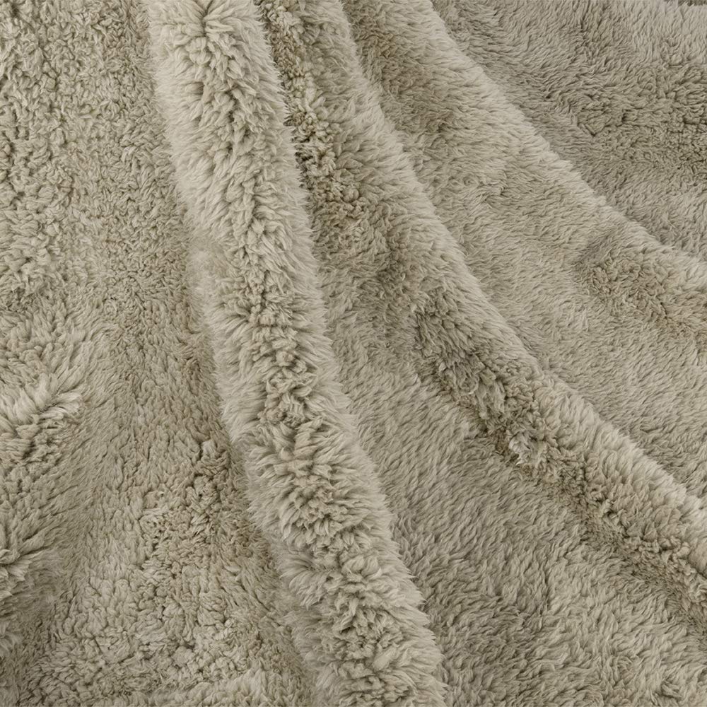 Petami Fluffy Waterproof Dog Blanket For Bed Large Dogs, Soft Warm Pet Sherpa Throw Pee Proof Couch Cover, Reversible Cat Blanket Sofa Crate Kennel Protector, Washable Mat (Taupe Camel, 60X80)
