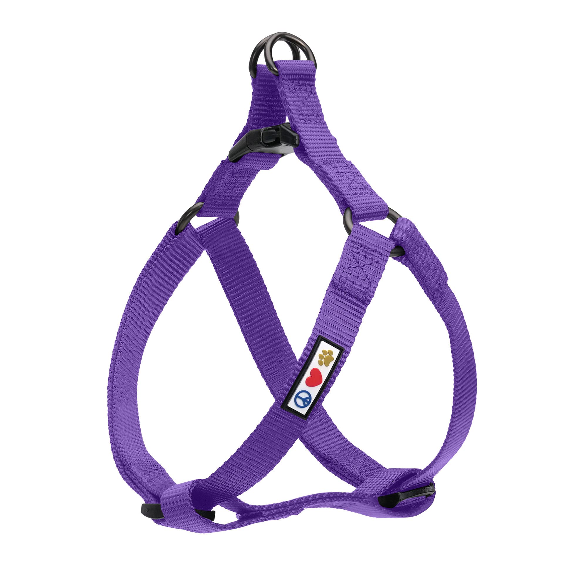 Pawtitas Solid Color Step In Dog Harness Or Vest Harness Dog Training Walking Of Your Puppy Harness Medium Dog Harness Purple Dog Harness