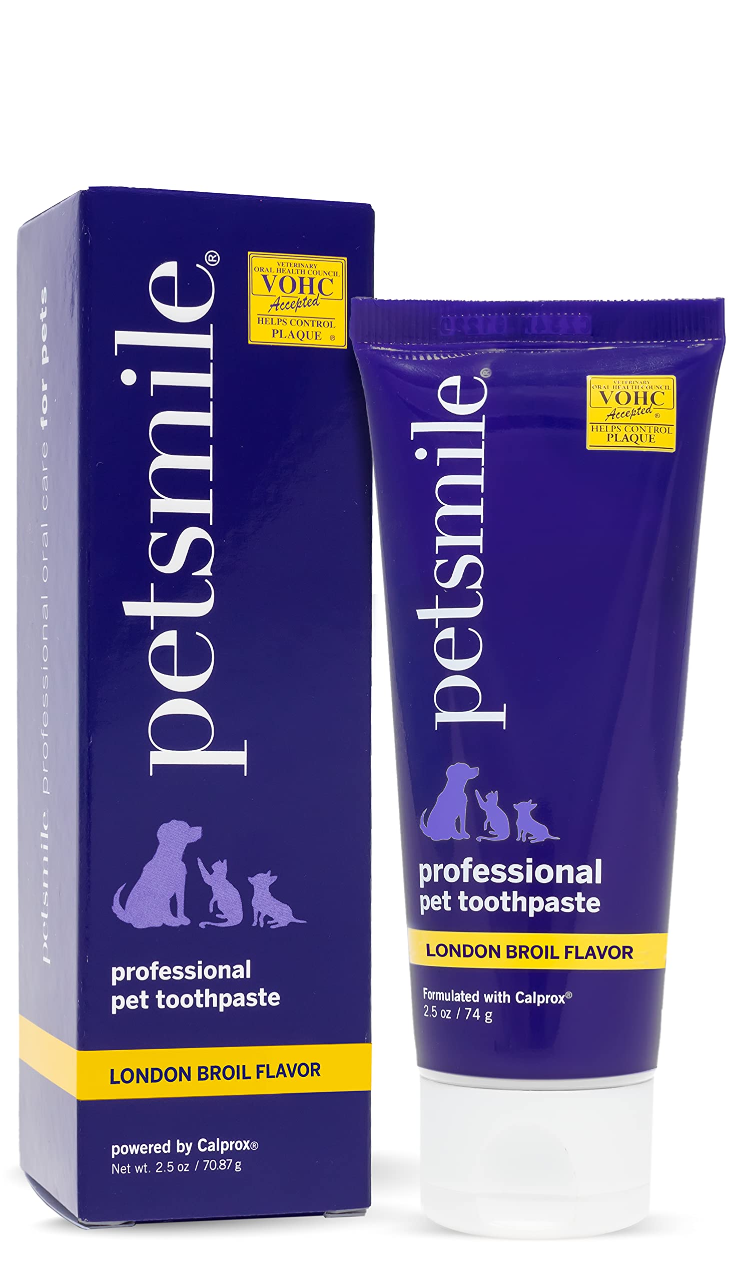 Petsmile Professional Pet Toothpaste  Cat & Dog Teeth Cleaning Supplies  Controls Plaque, Tartar, & Bad Breath  VOHC Accepted
