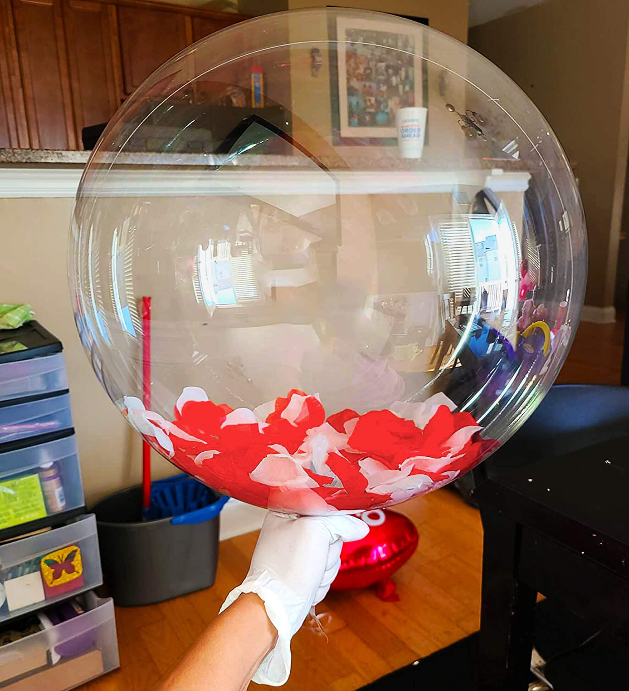 20 Inch Bobo Balloons Bubble Balloons, 40 Pcs clear Bobo Balloon, Large Transparent Bubble Balloon for christmas Wedding Birthda