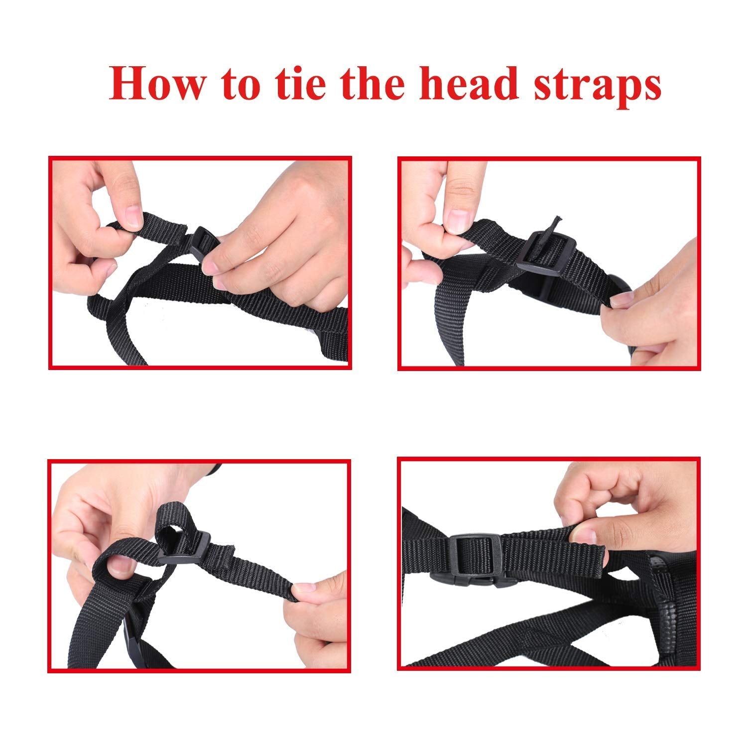 Head Strap Dog Muzzle Prevent From Taking Off By Paws For Small,Medium And Large Dogs(Xl/Blue)