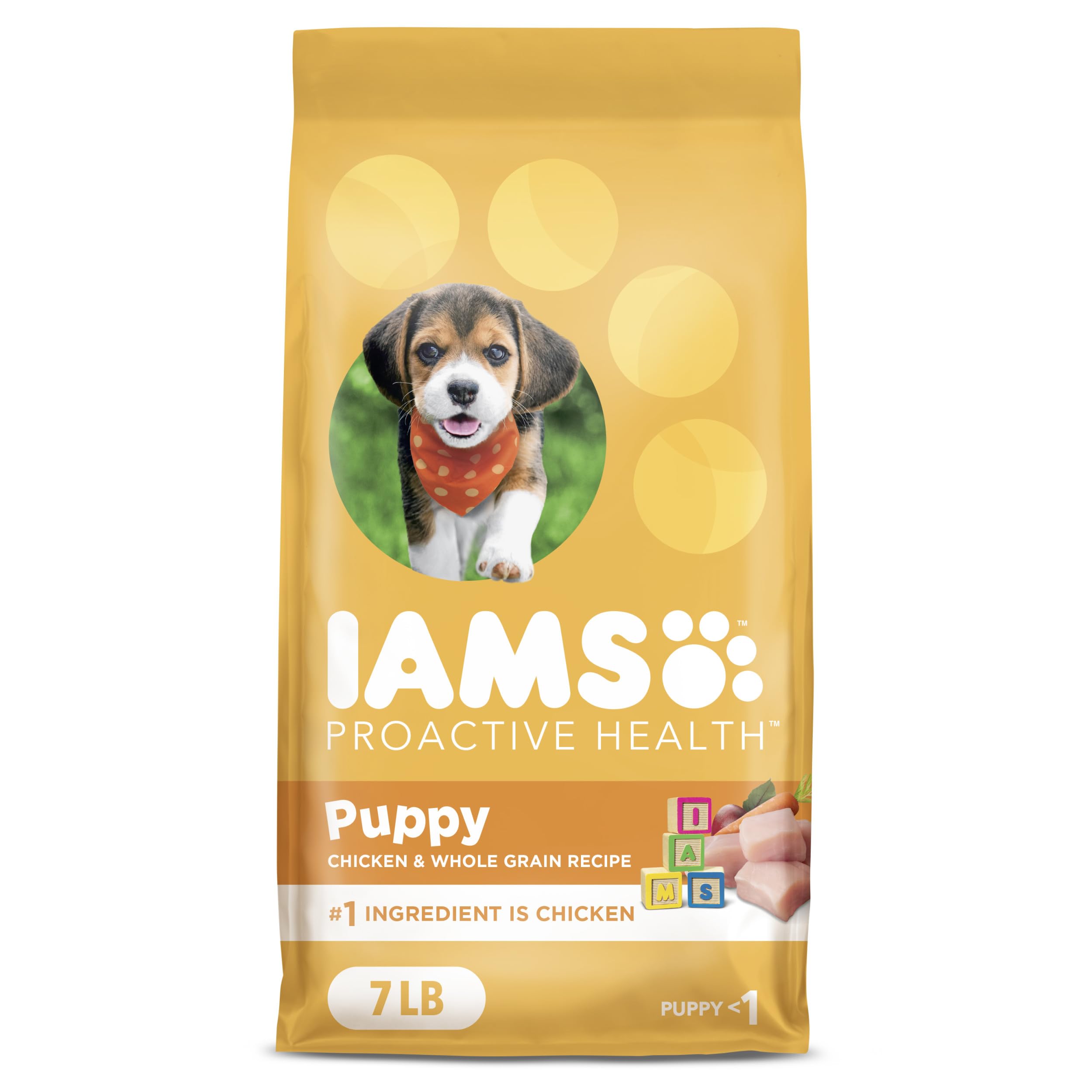 IAMS Smart Puppy Dry Dog Food with Real Chicken, 7 lb. Bag